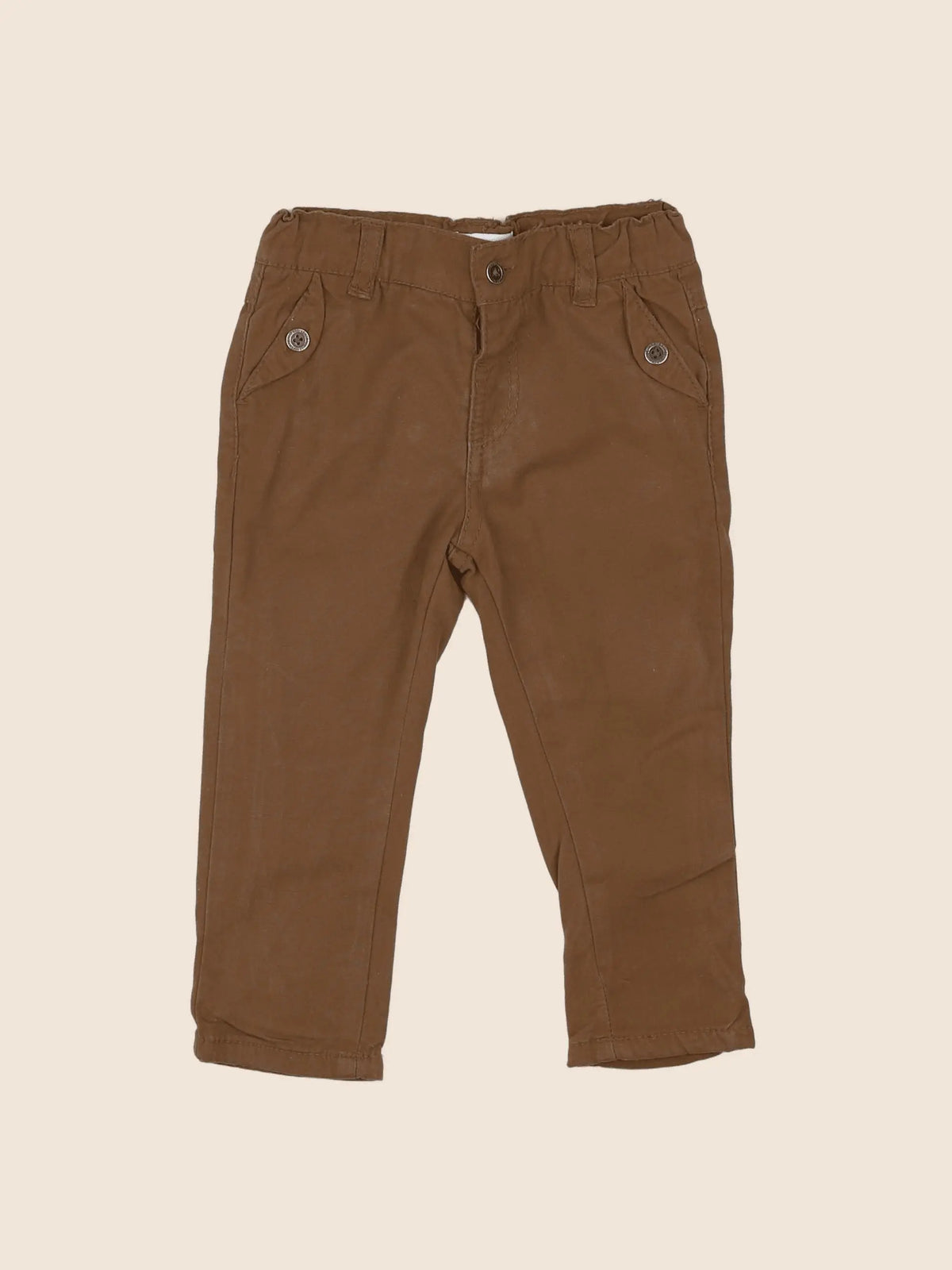 Vertbaudet - pantalon marron - 12 mois
