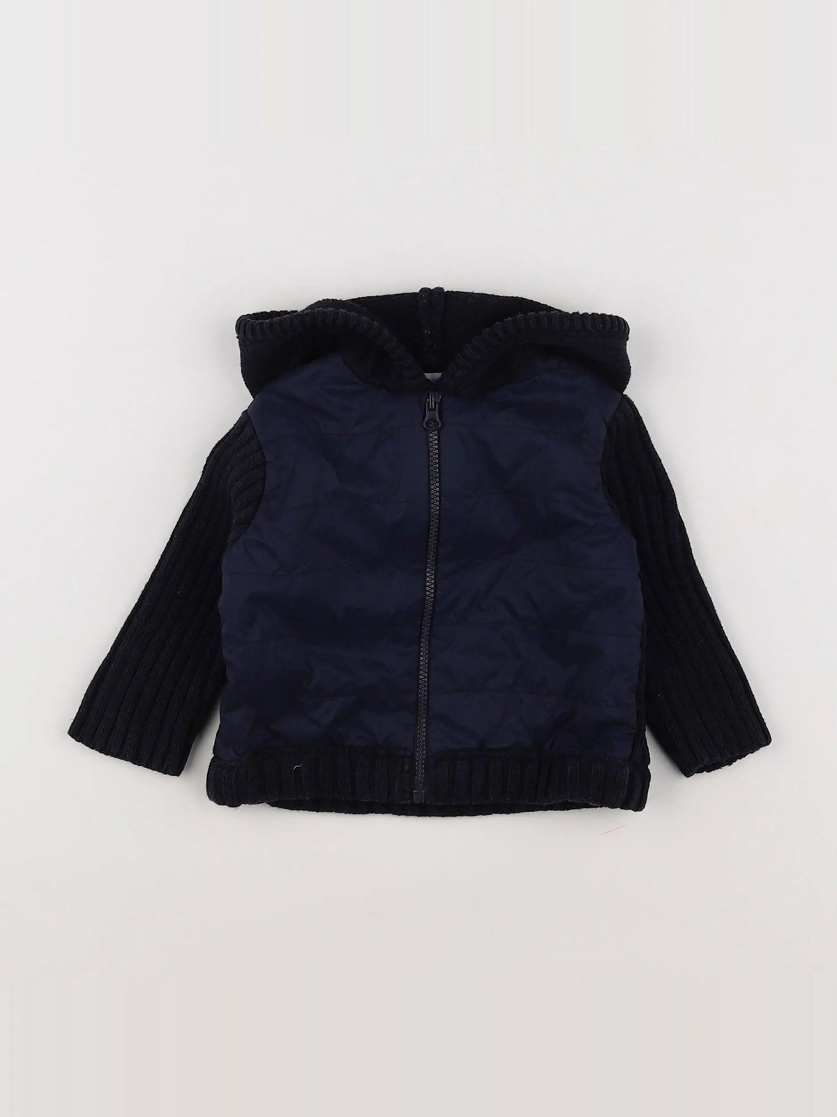 Boutchou - gilet bleu - 6 mois