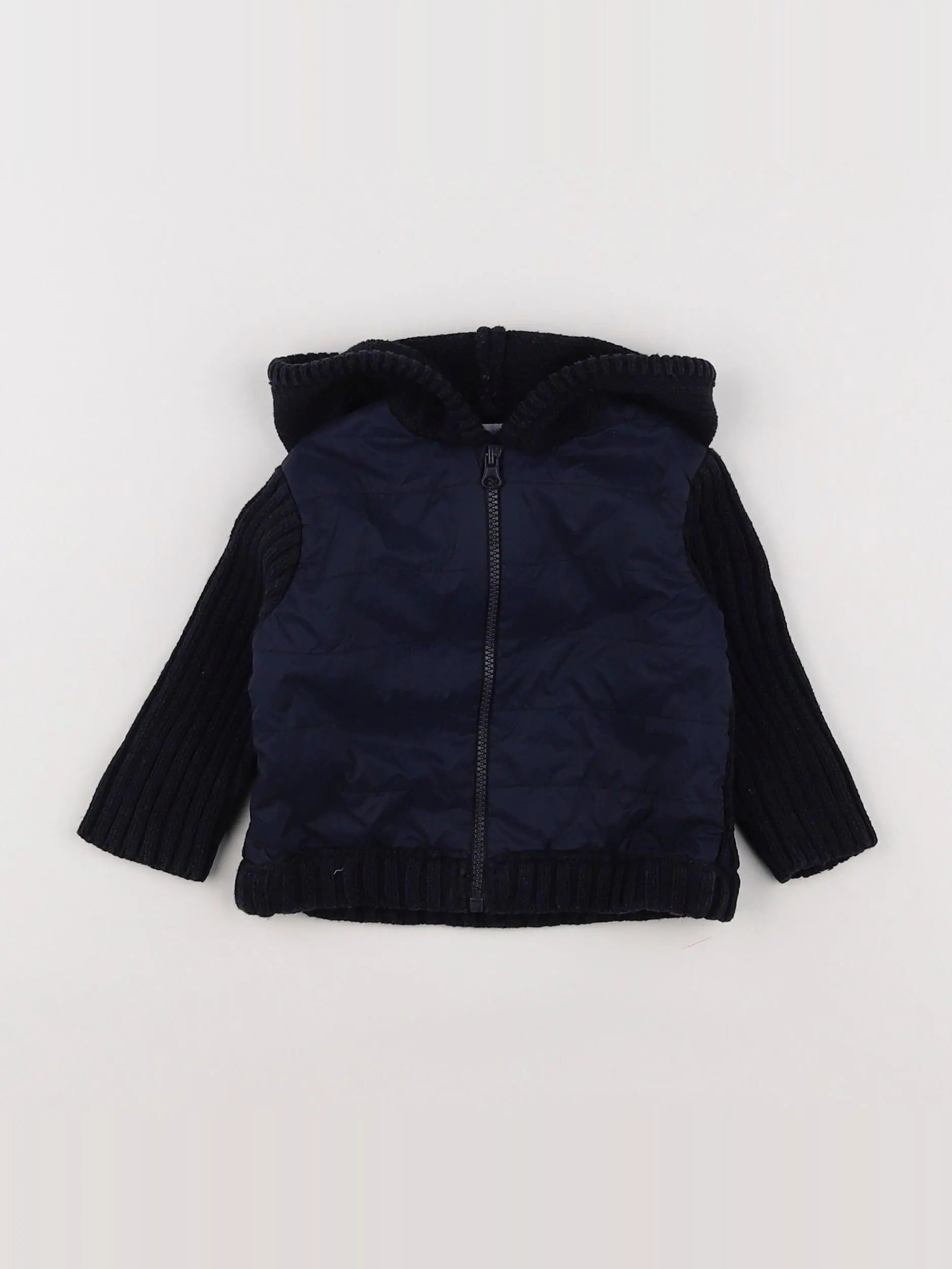 Boutchou - gilet bleu - 6 mois