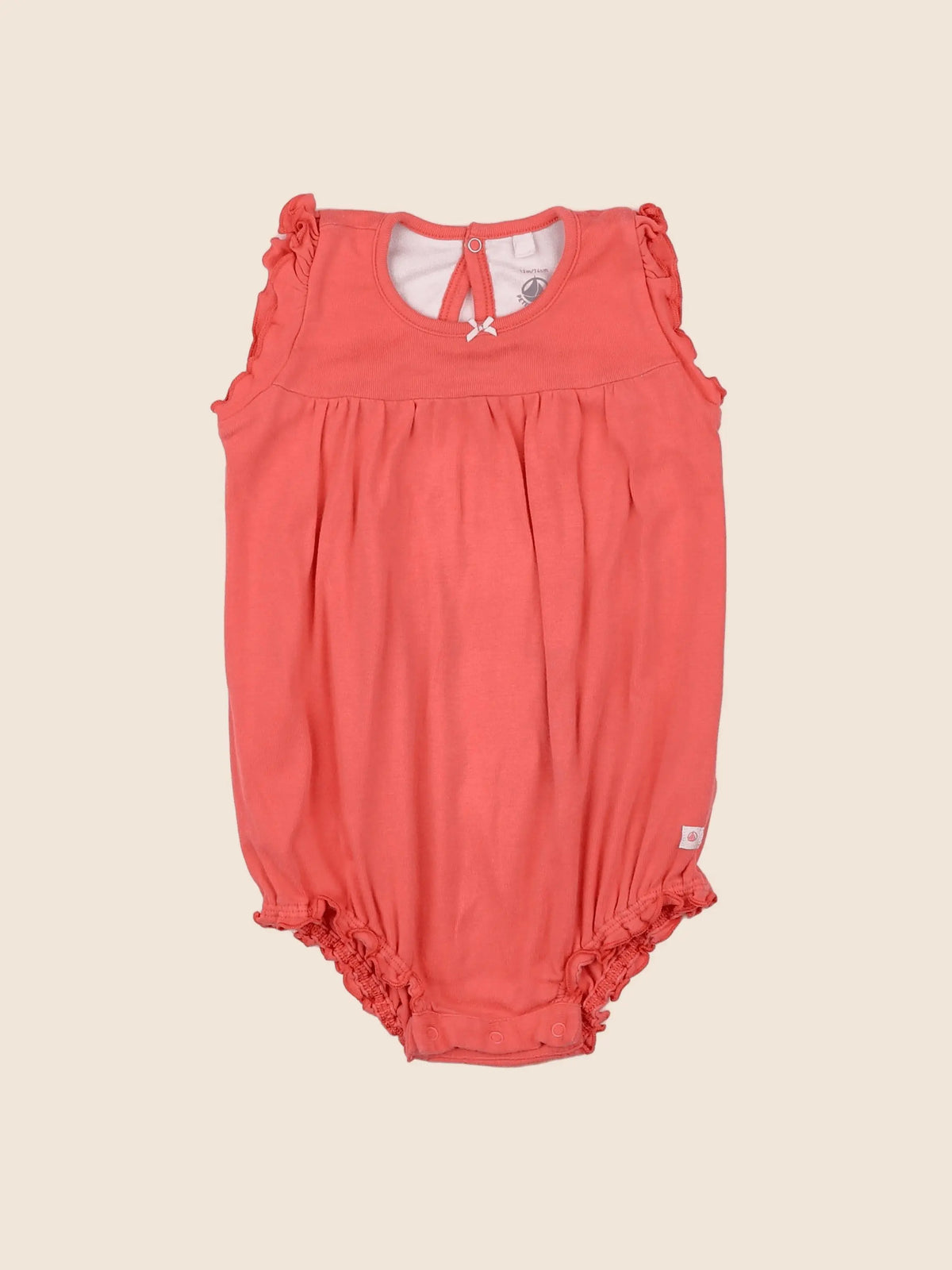 Petit Bateau - combinaison rose - 12 mois