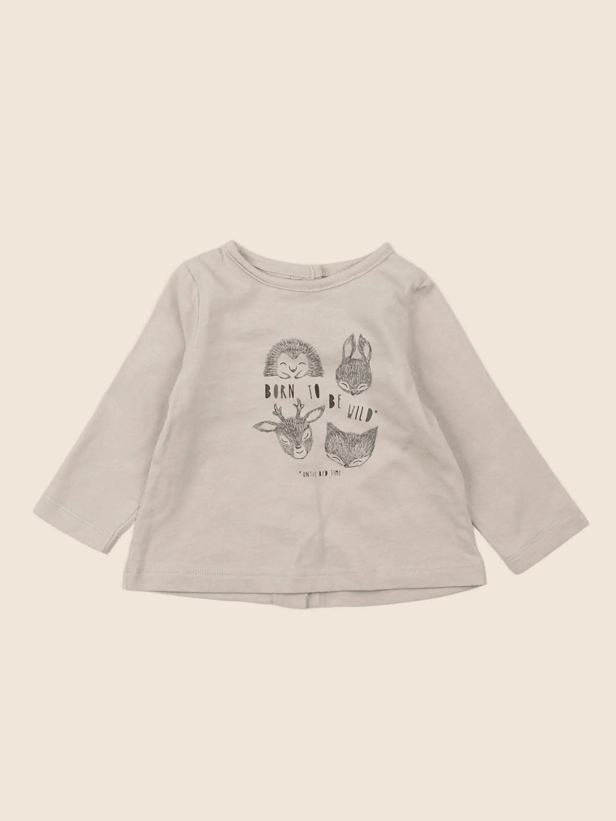 Vertbaudet - tee-shirt beige - 3 mois