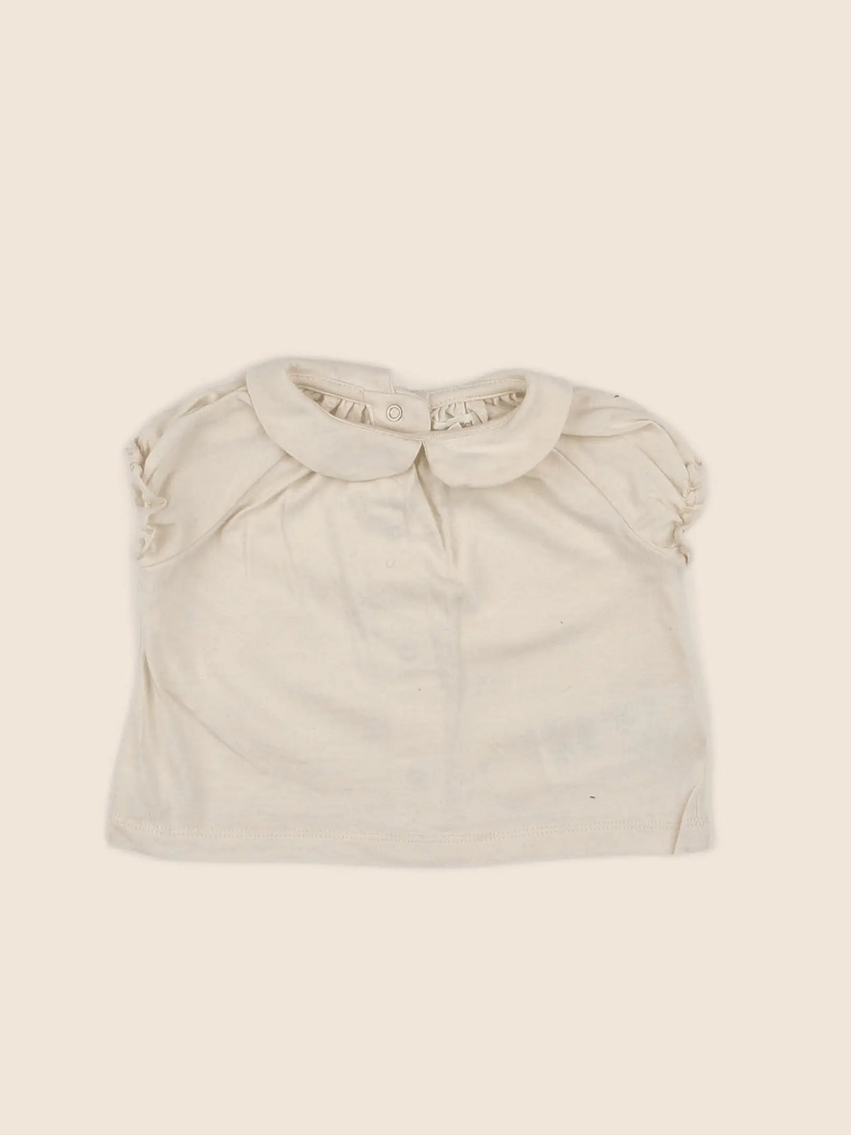 Vertbaudet - tee-shirt beige - 3 mois