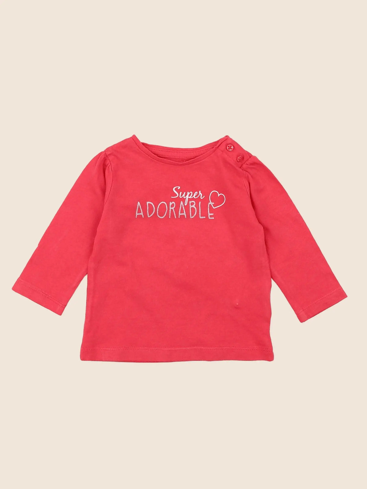 Vertbaudet - tee-shirt rose - 3 mois