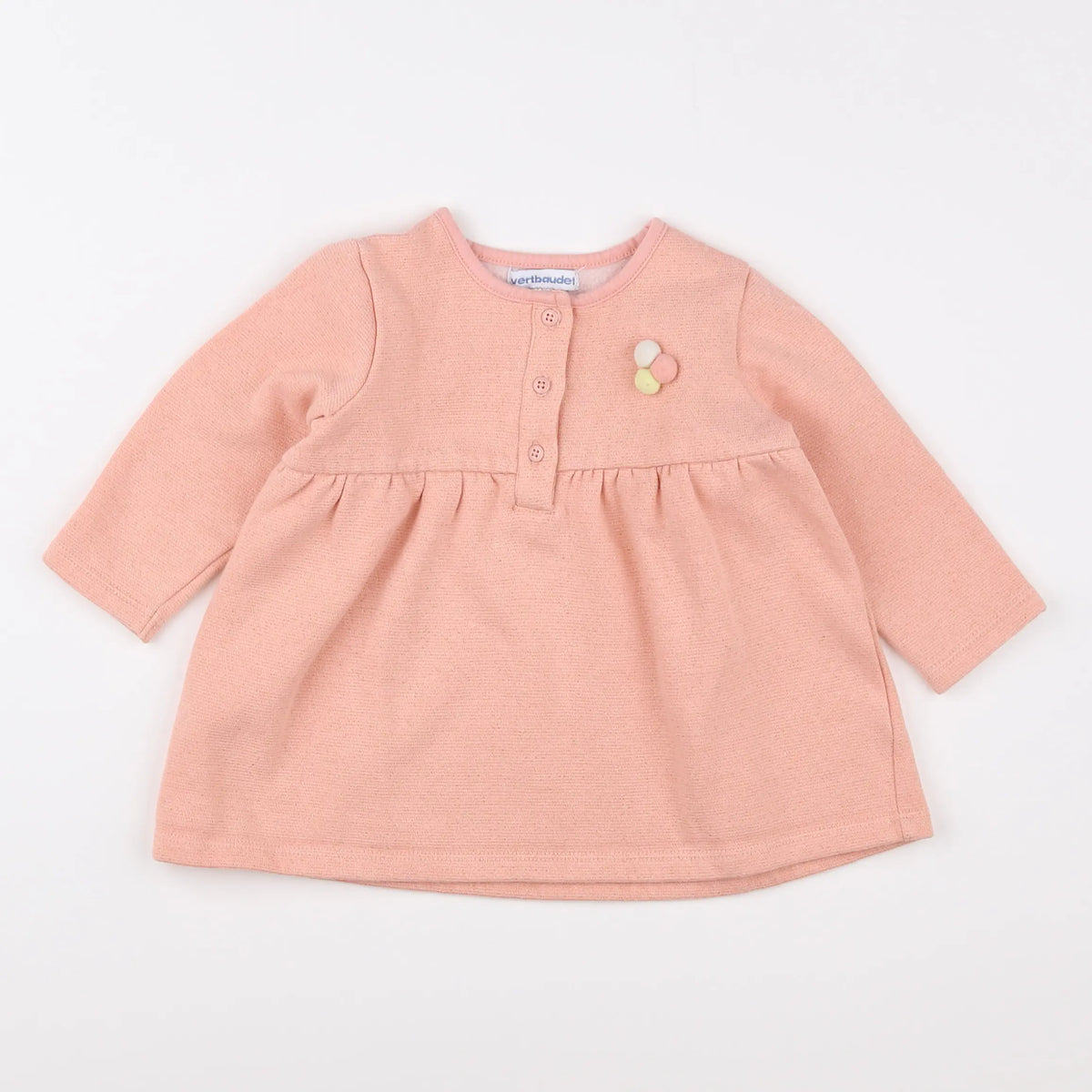 Vertbaudet - robe rose - 12 mois