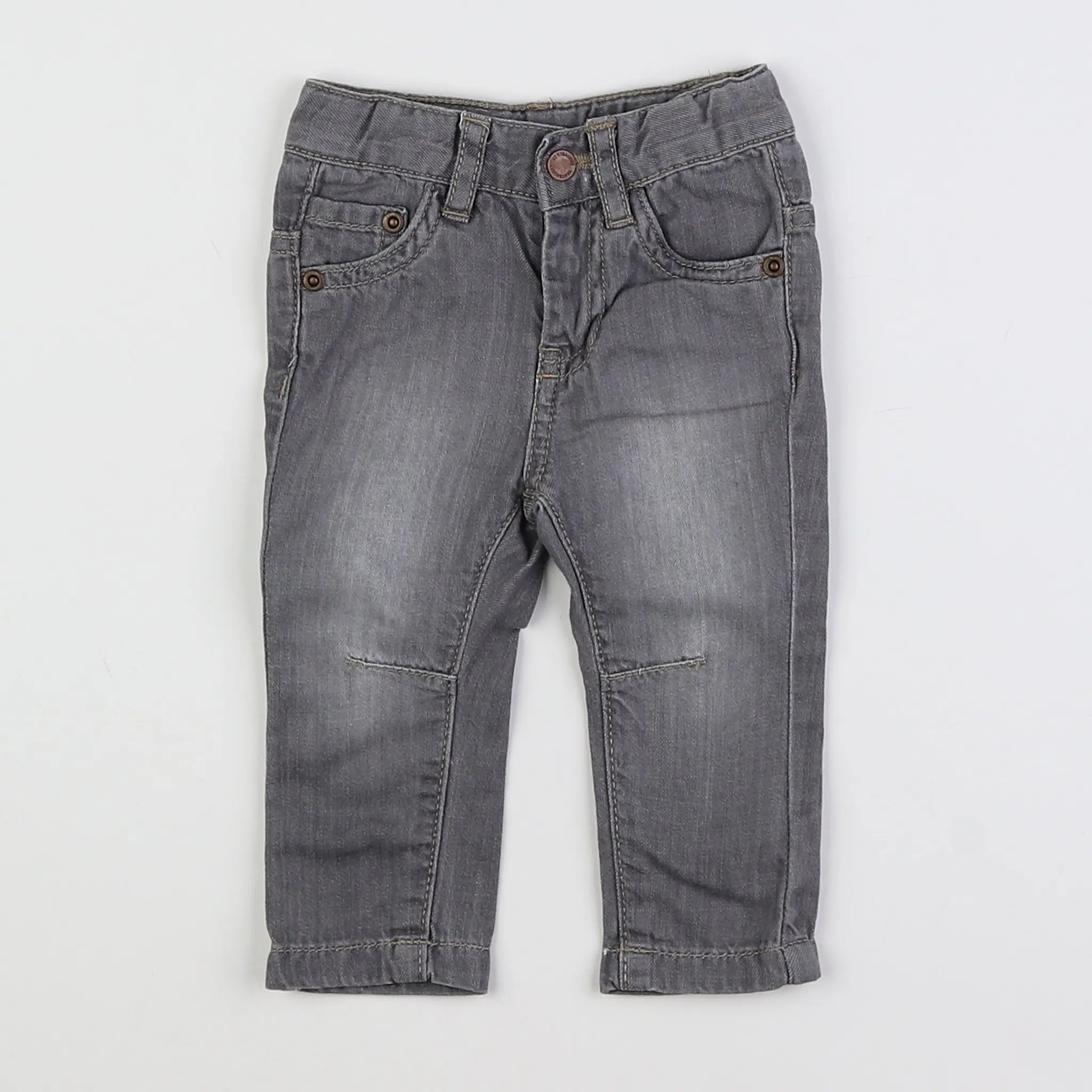 Vertbaudet - jean gris - 3 mois