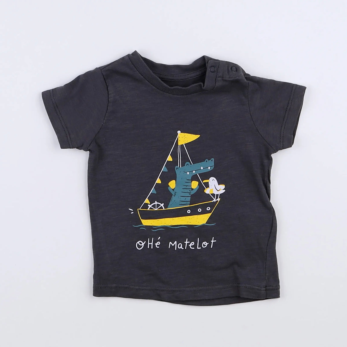 Vertbaudet - tee-shirt gris - 3 mois