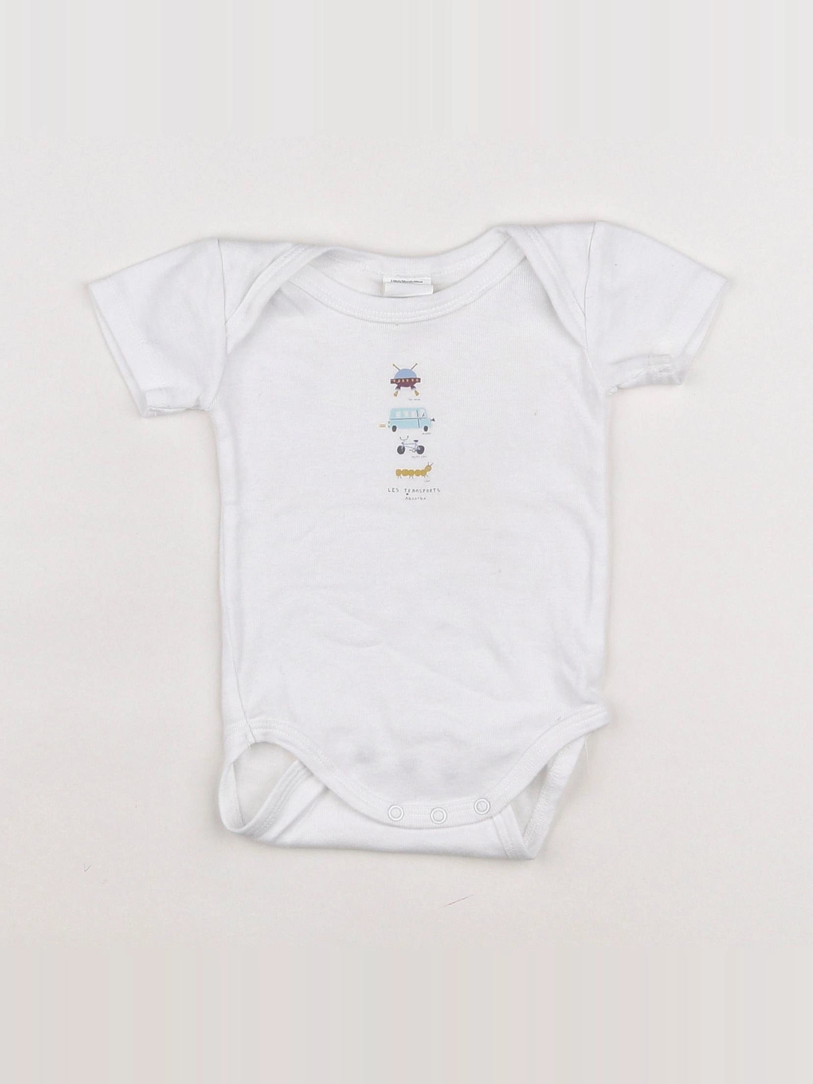 Absorba - body blanc - 3 mois