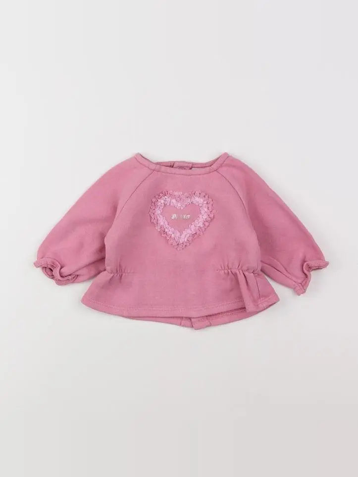 Tape à l'oeil - sweat rose - 3 mois