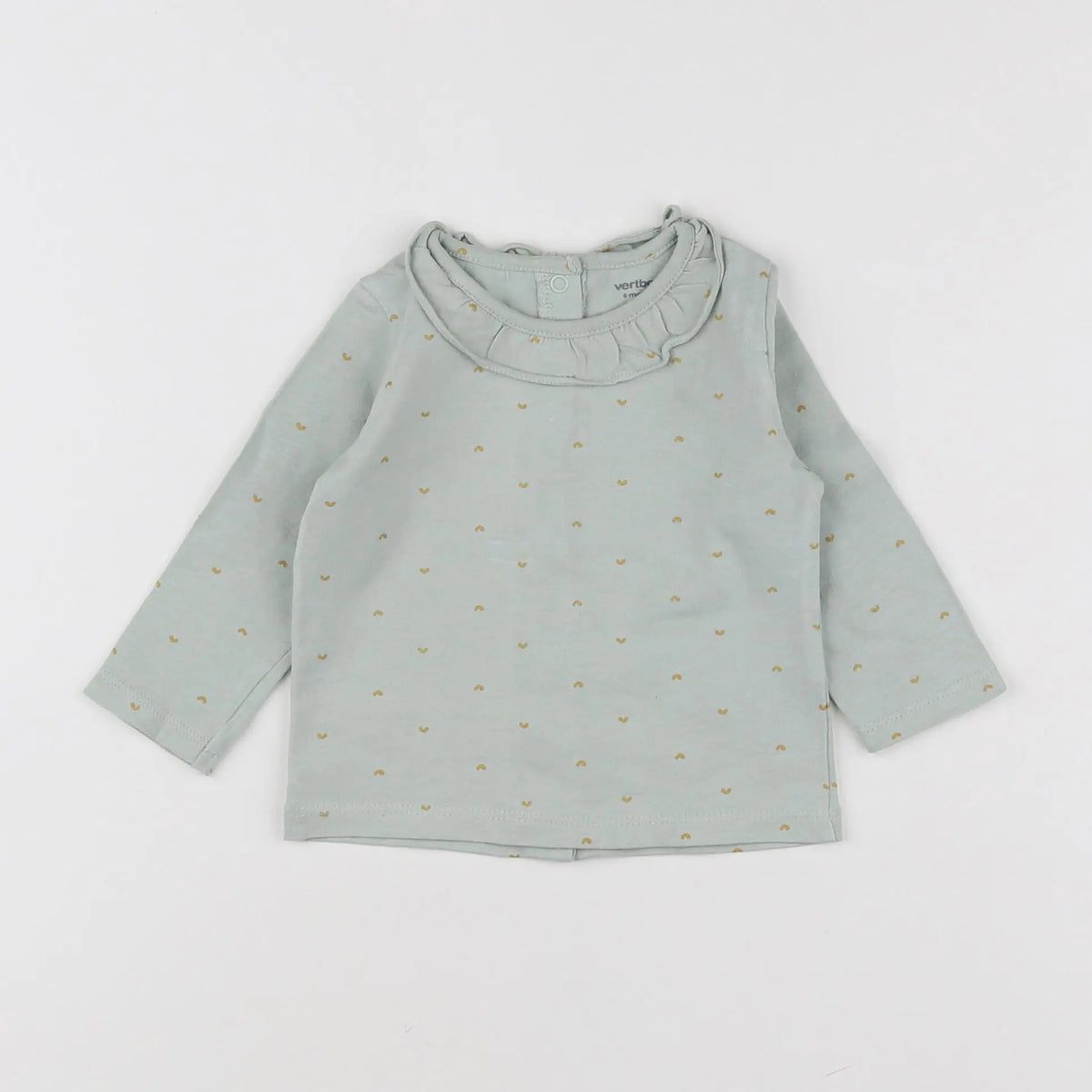 Vertbaudet - tee-shirt bleu - 6 mois