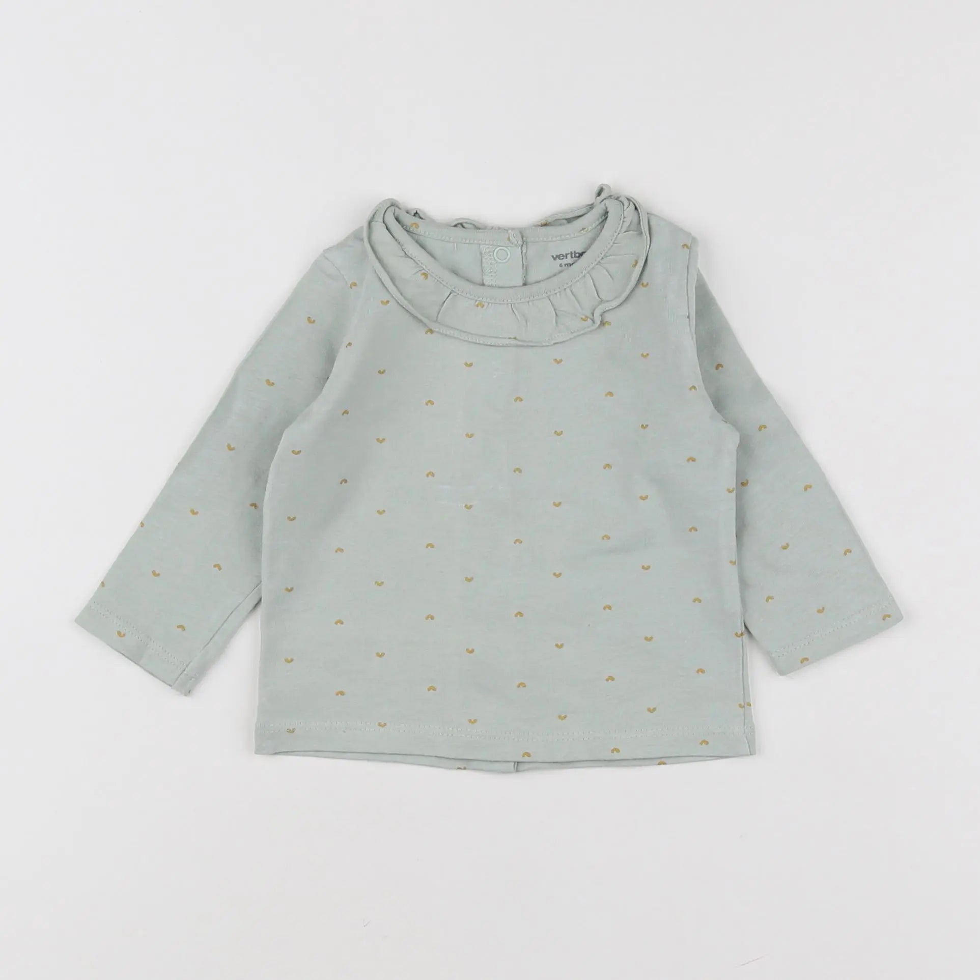 Vertbaudet - tee-shirt bleu - 6 mois
