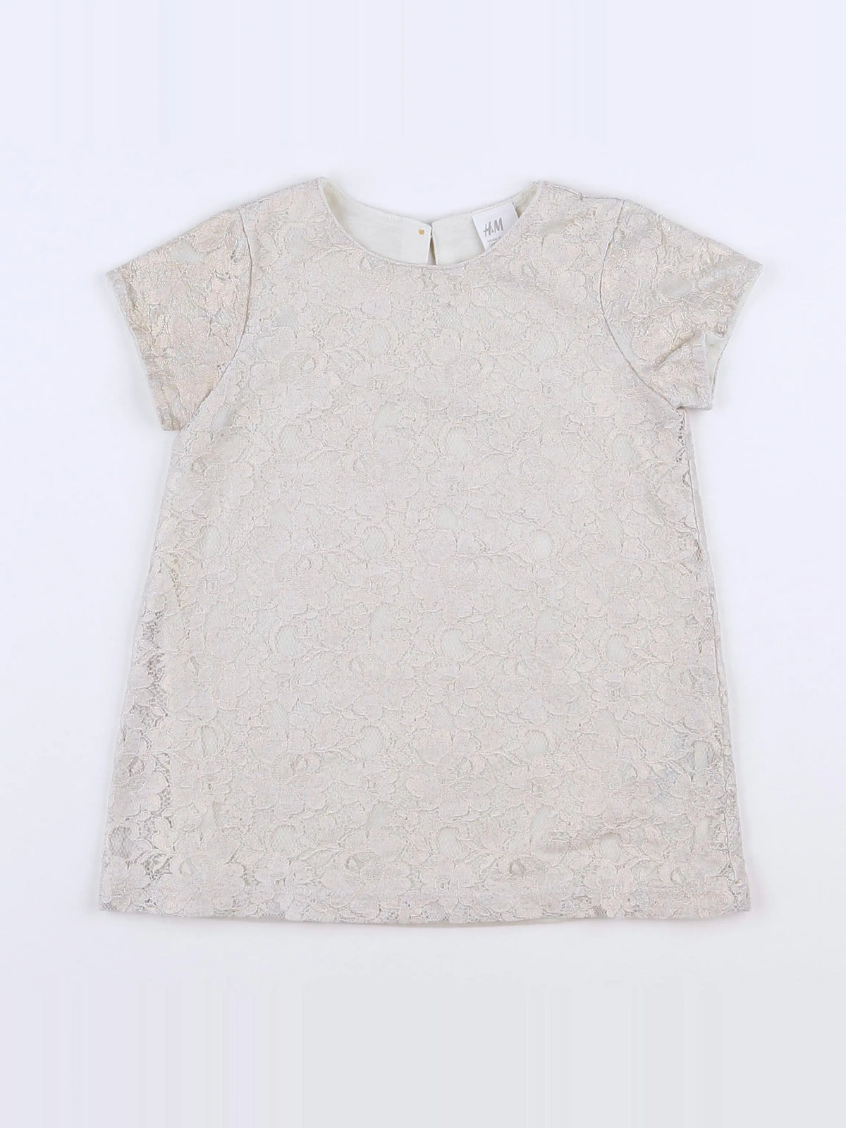 H&M - robe beige - 9/12 mois