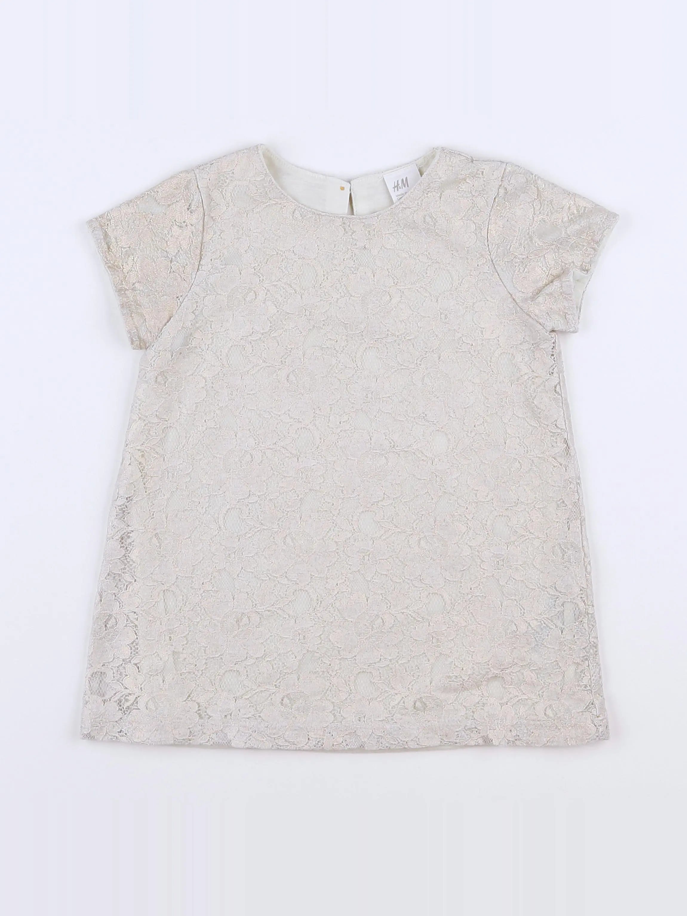 H&M - robe beige - 9/12 mois