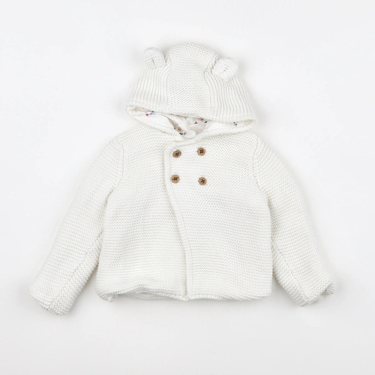 Marks & Spencer  - gilet blanc - 9/12 mois