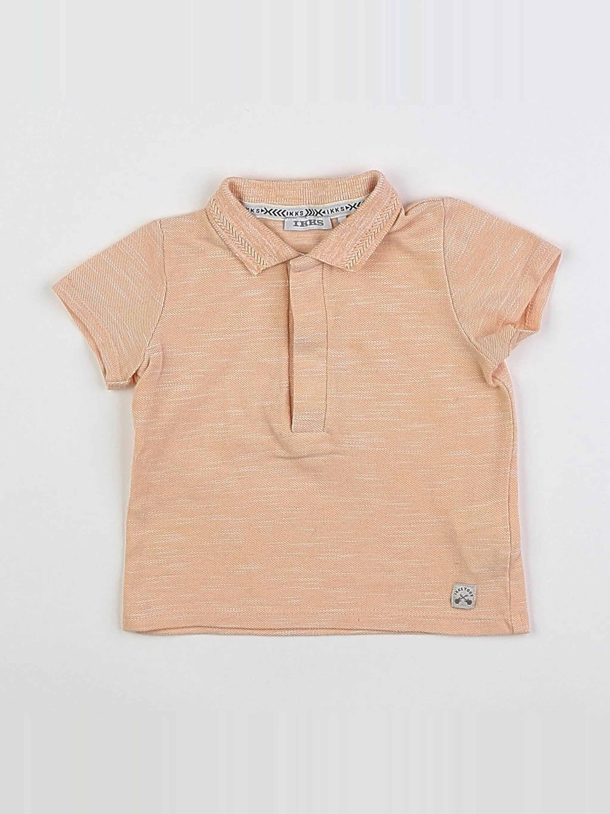 IKKS - polo imprimé au dos orange - 6 mois