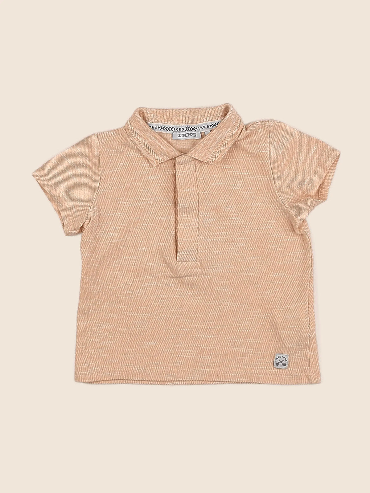 IKKS - polo imprimé au dos orange - 6 mois