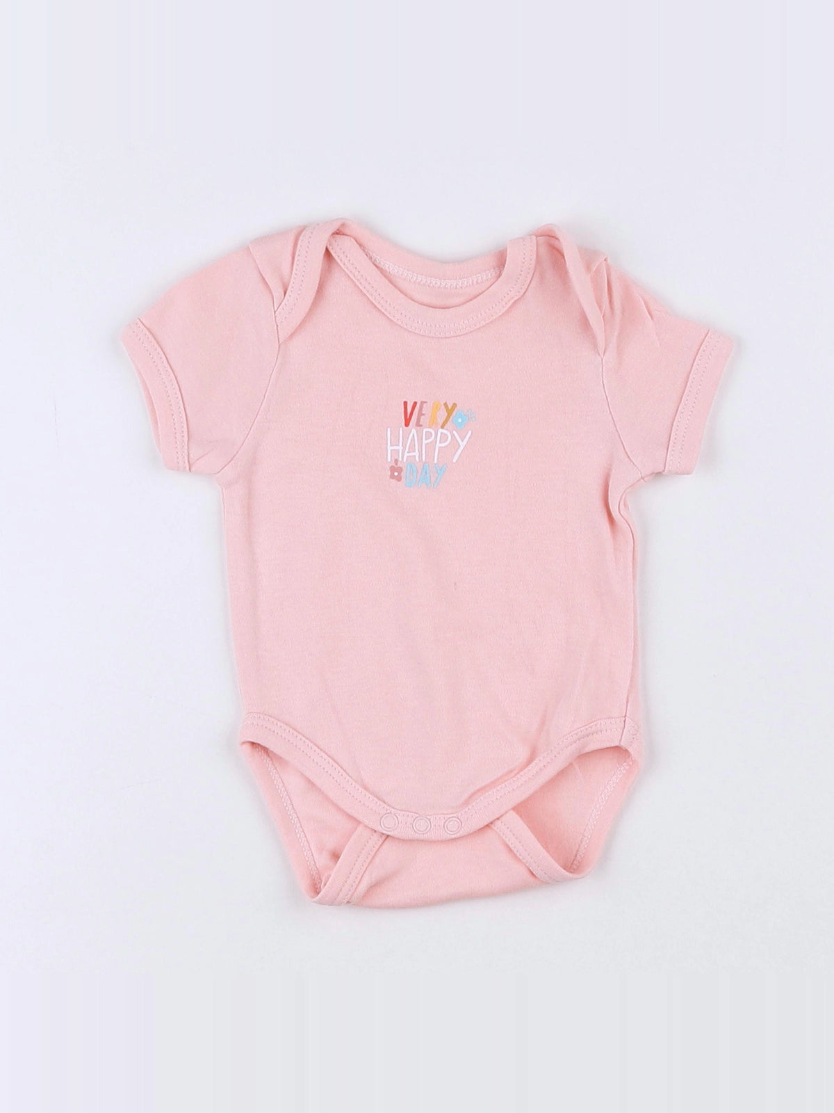 Vertbaudet - body rose - 1 mois