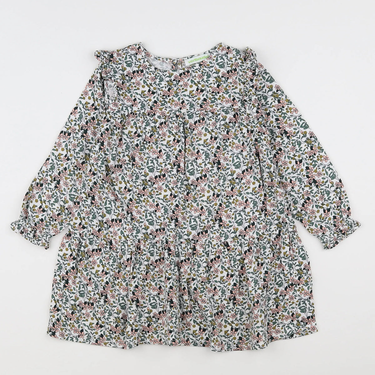 Vertbaudet - robe multicolore - 2 ans