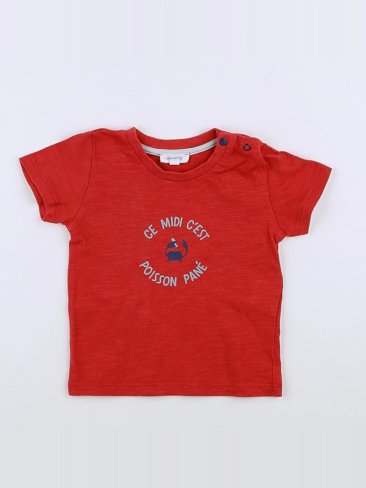 Absorba - tee-shirt rouge - 6 mois