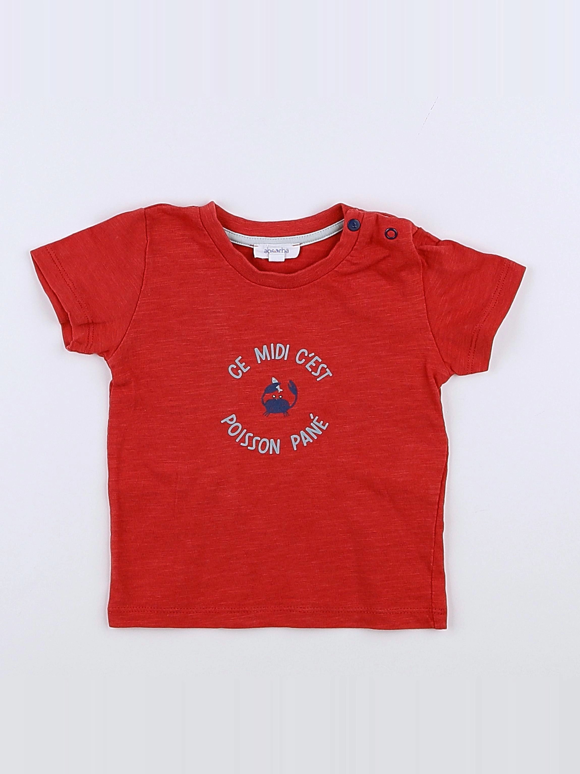 Absorba - tee-shirt rouge - 6 mois