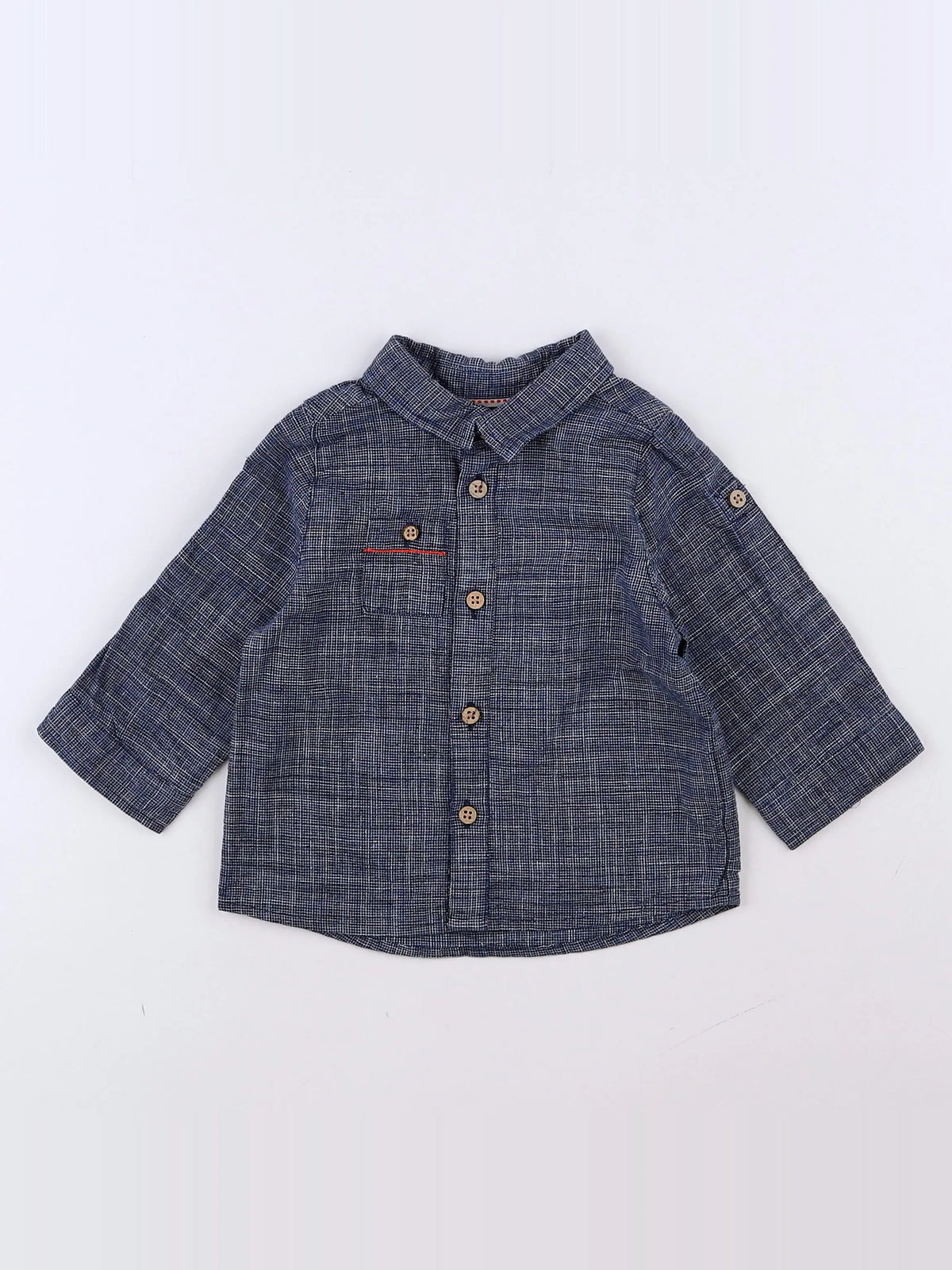 Tape à l'oeil - chemise bleu - 9 mois