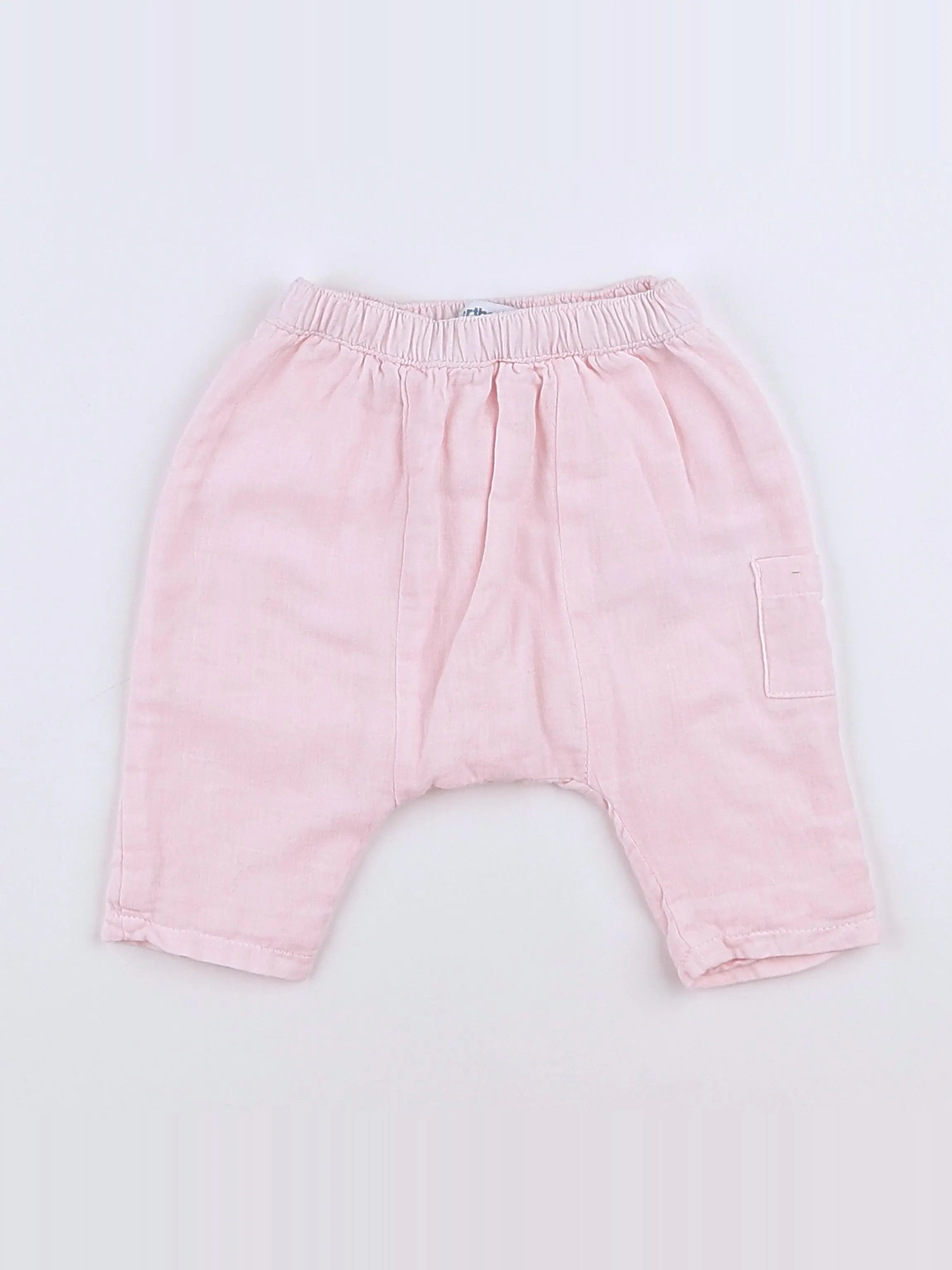 Vertbaudet - sarouel rose - 3 mois