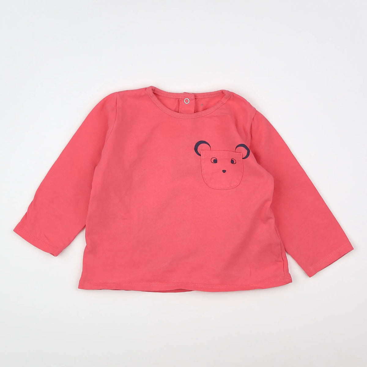 Vertbaudet - tee-shirt rose - 12 mois