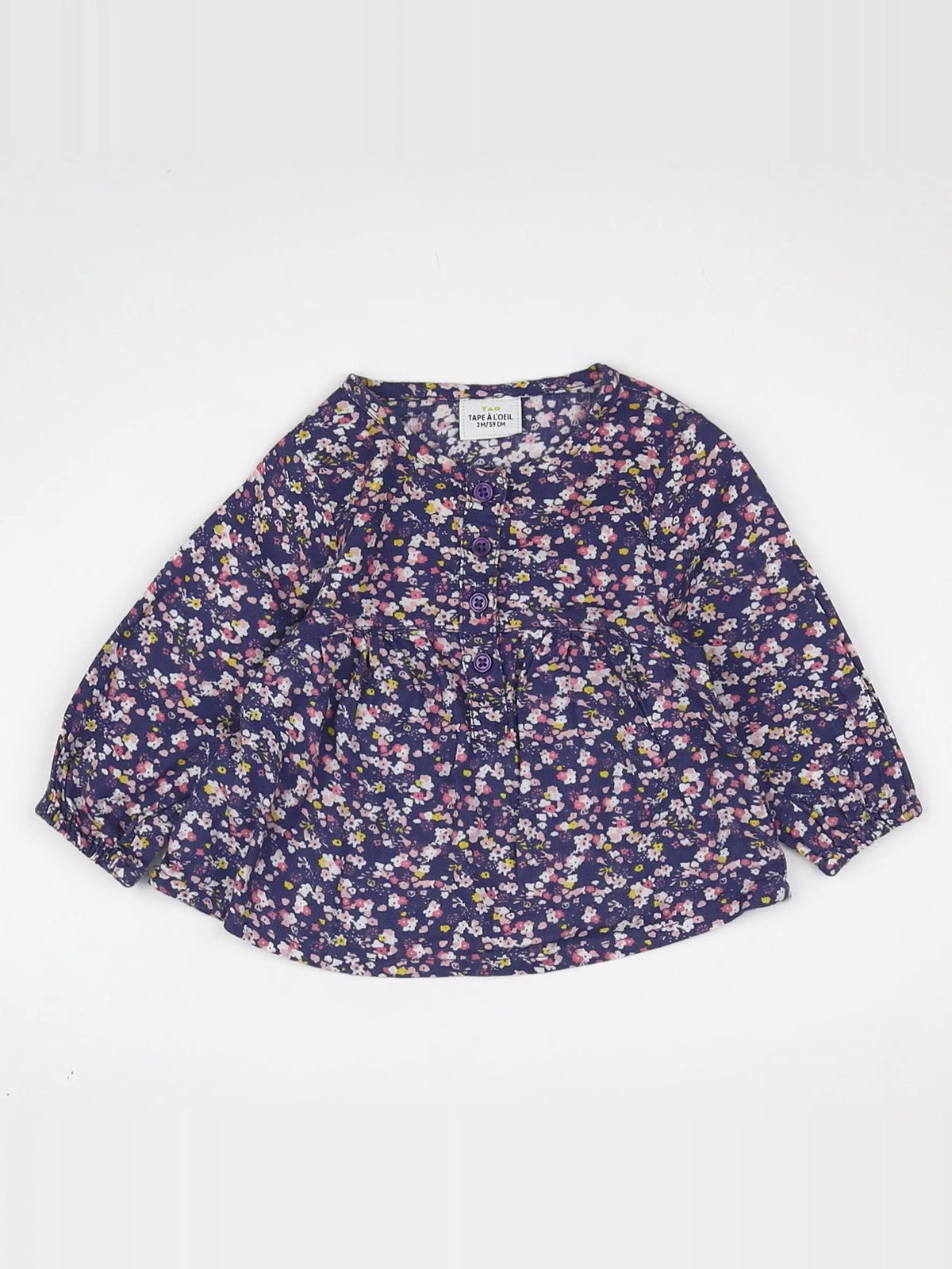 Tape à l'oeil - blouse Bleu,Rose - 3 mois