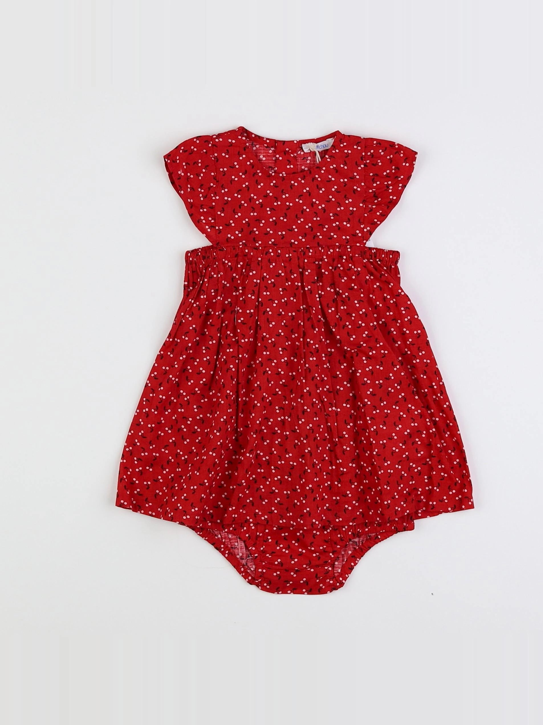Boutchou - robe rouge - 3 mois