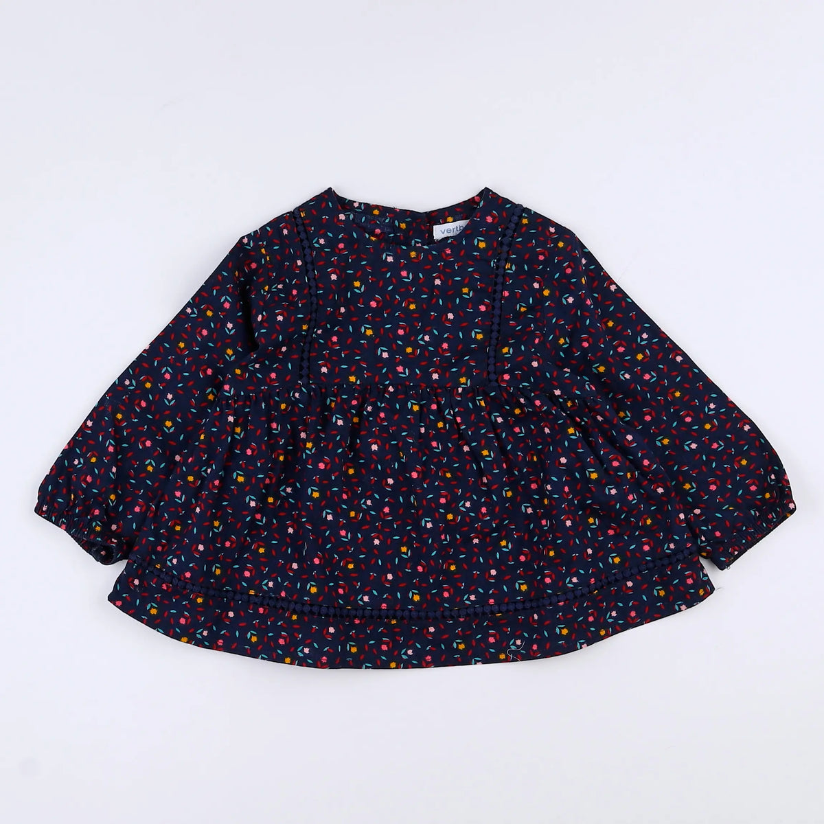 Vertbaudet - blouse bleu - 12 mois