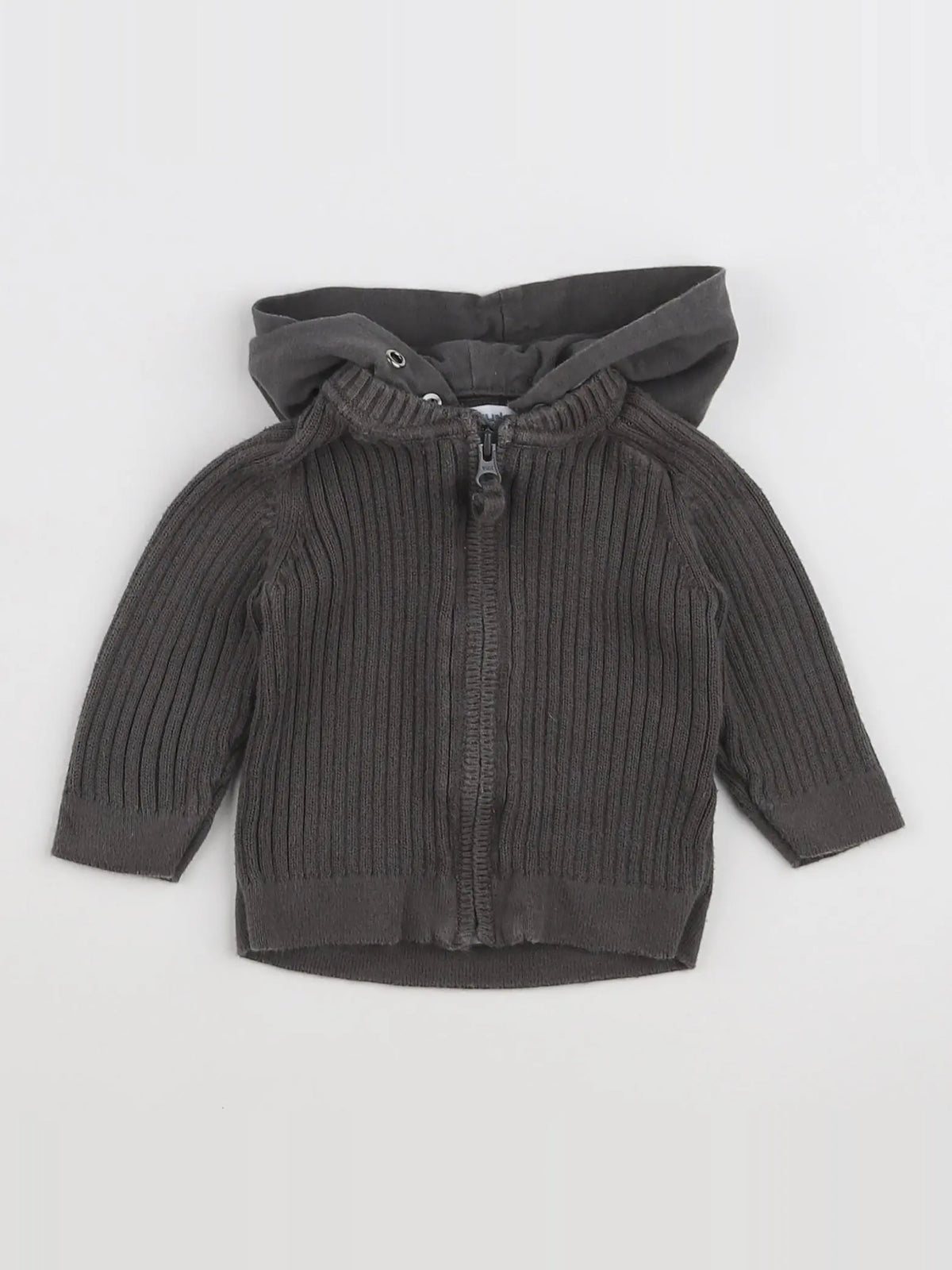 Vertbaudet - gilet gris - 3 mois