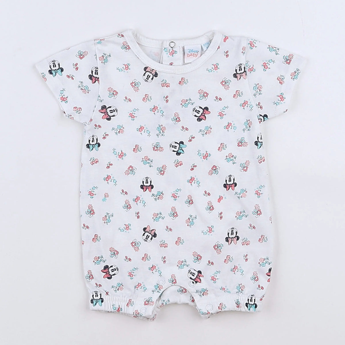 Vertbaudet - pyjama coton blanc, bleu, rose - 3 mois