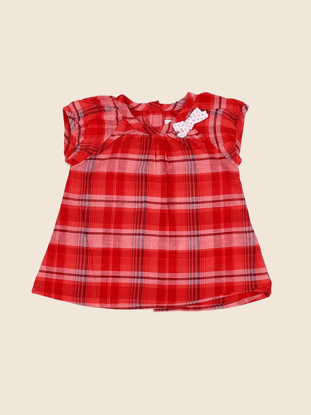 Vertbaudet - blouse rouge - 3 mois
