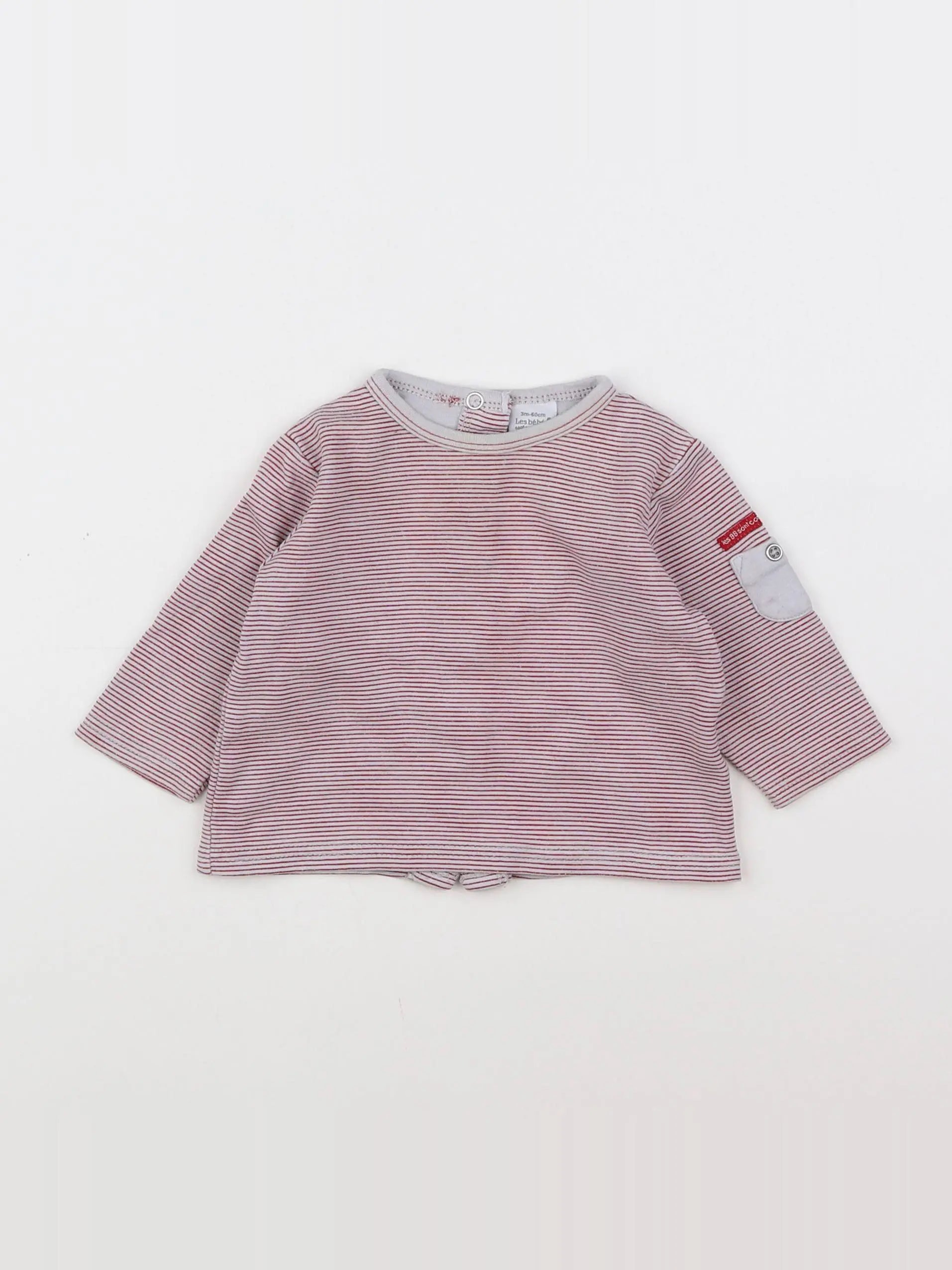 Absorba - tee-shirt gris, rouge - 3 mois