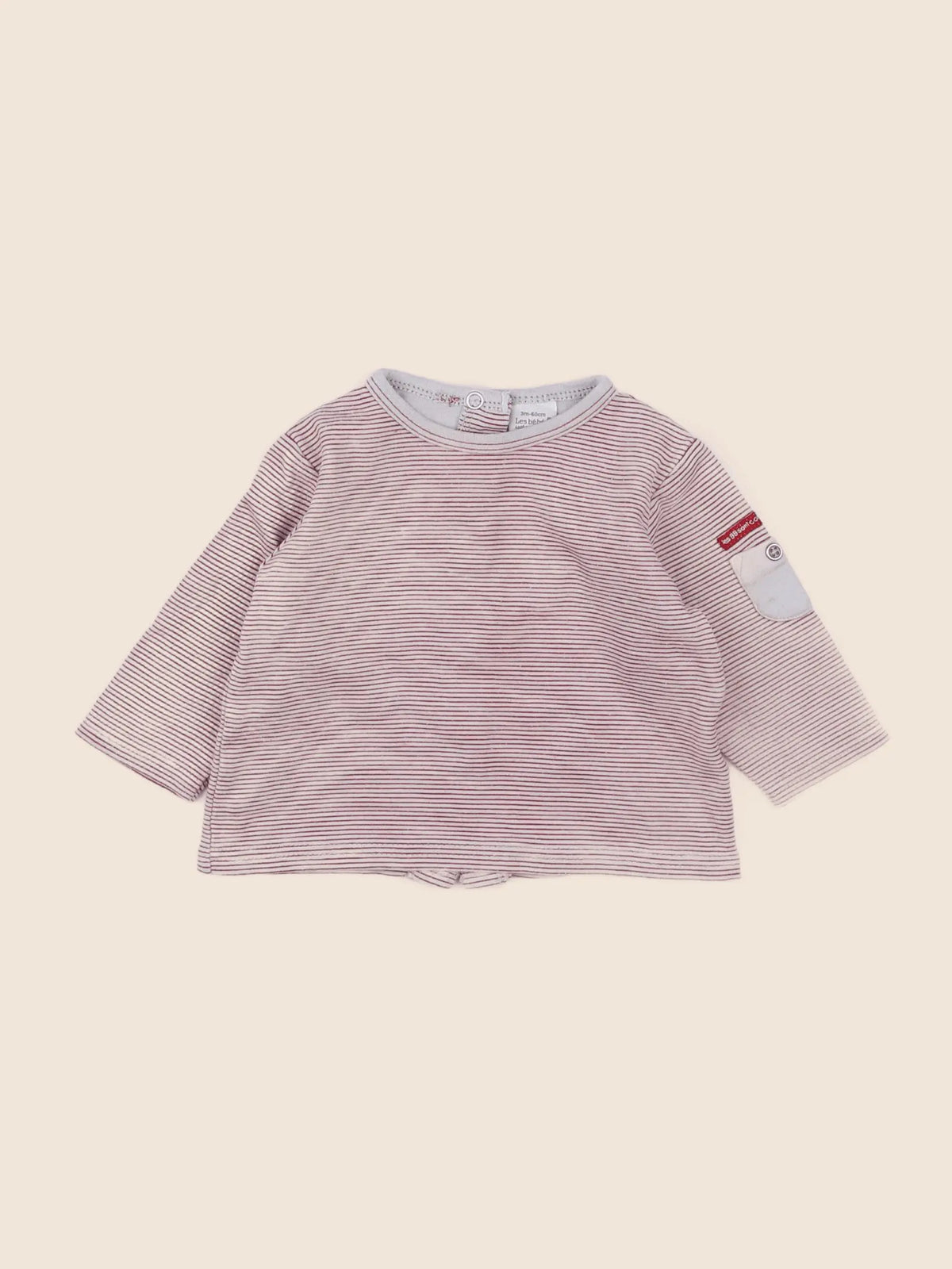 Absorba - tee-shirt gris, rouge - 3 mois