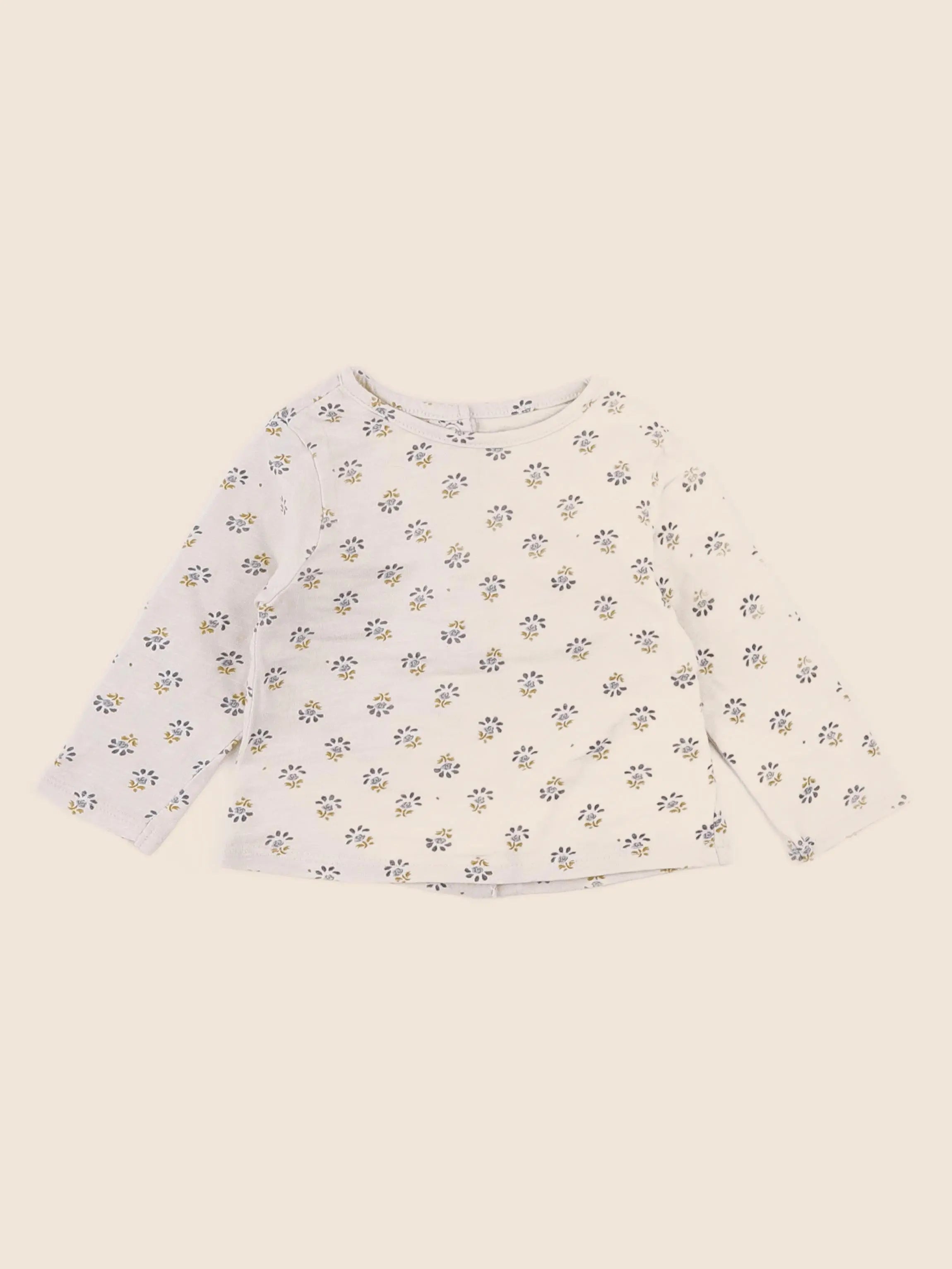 Vertbaudet - tee-shirt beige - 3 mois