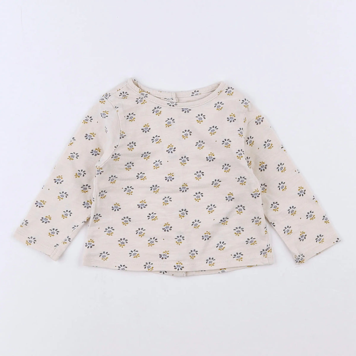 Vertbaudet - tee-shirt beige - 3 mois