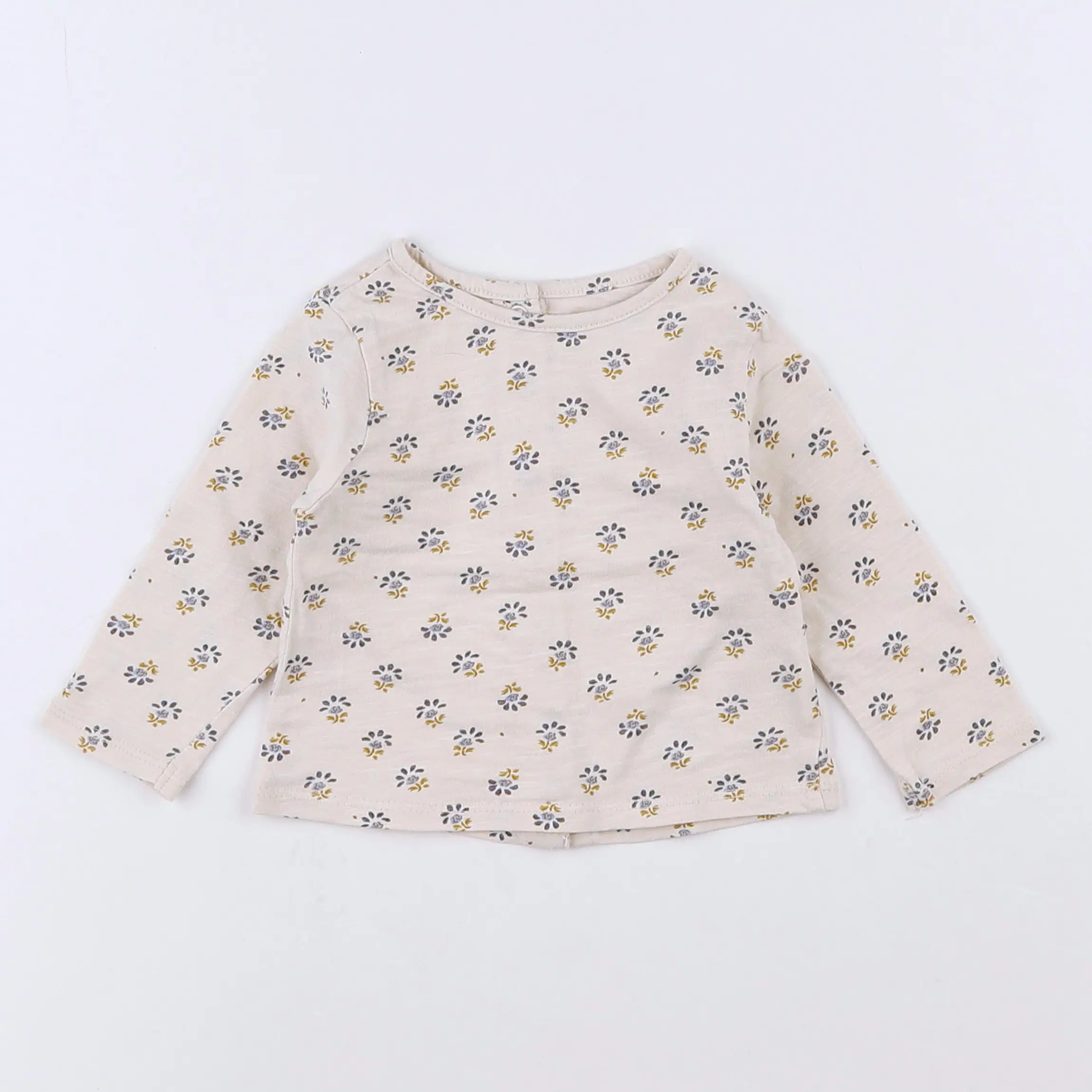 Vertbaudet - tee-shirt beige - 3 mois