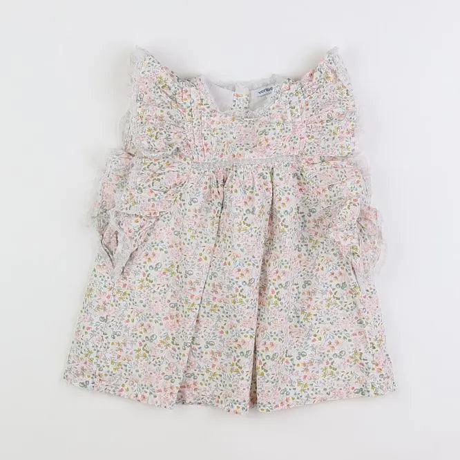 Vertbaudet - robe multicolore - 12 mois