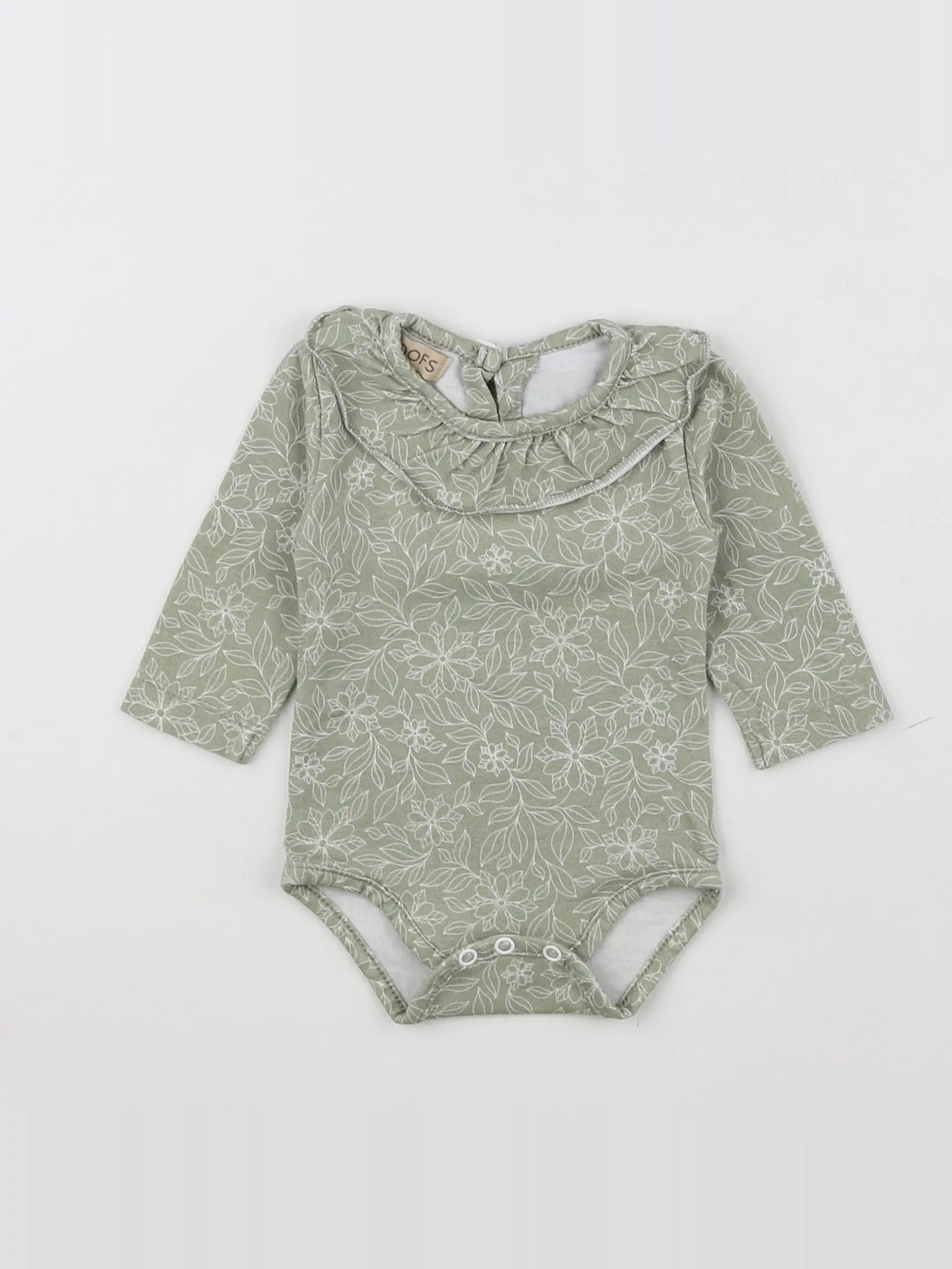 Zoofs - body à col vert - 3 mois