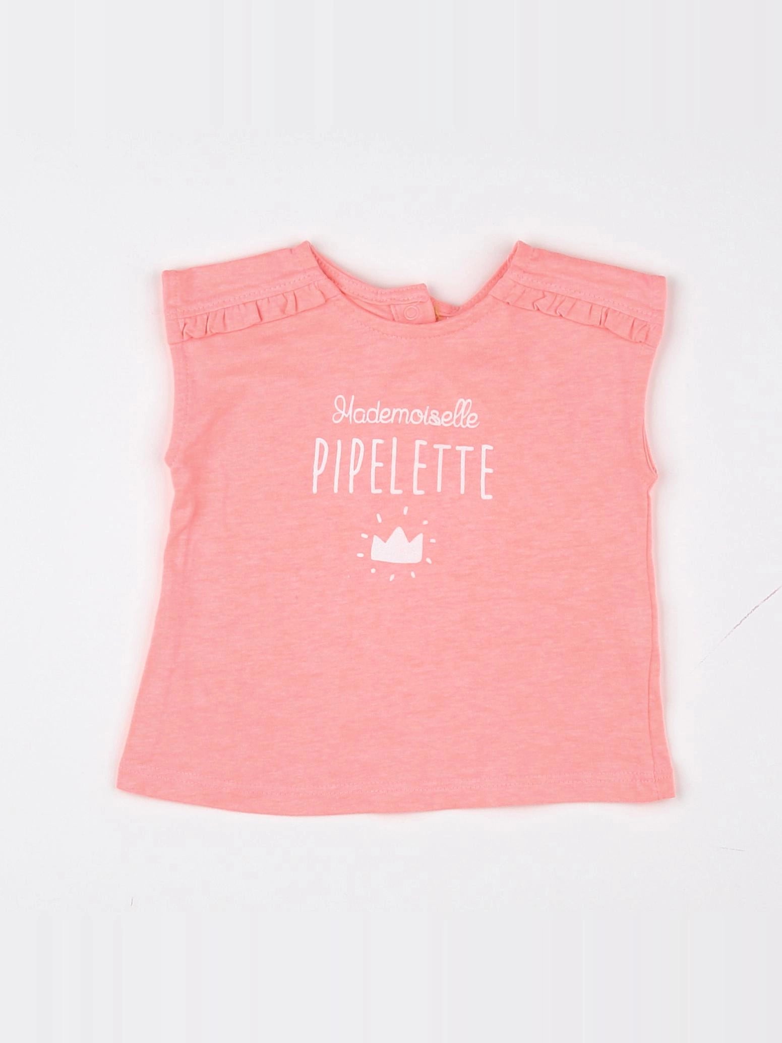 Tape à l'oeil - tee-shirt rose - 6 mois