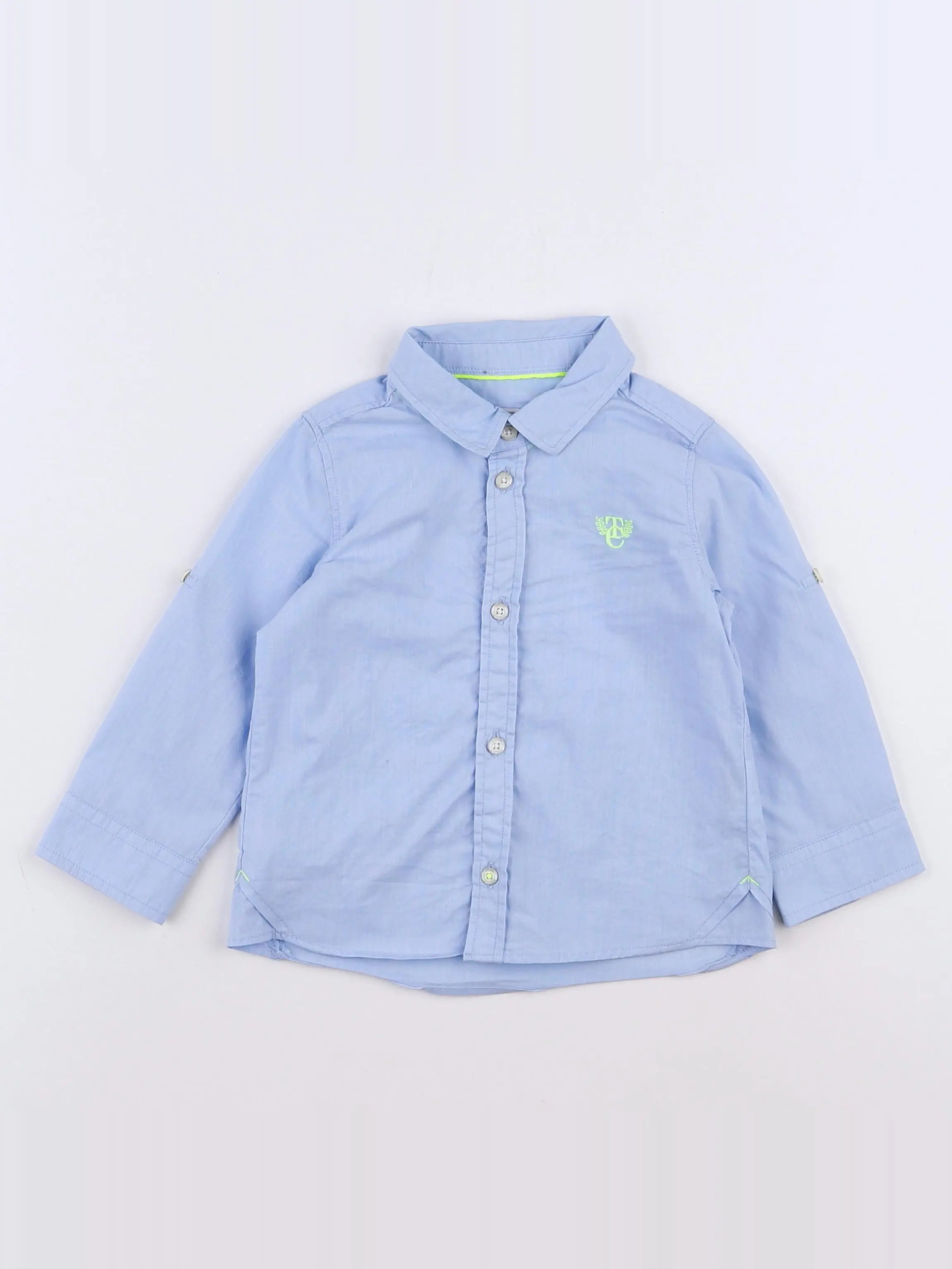 Tartine & Chocolat - chemise bleu - 1 ans