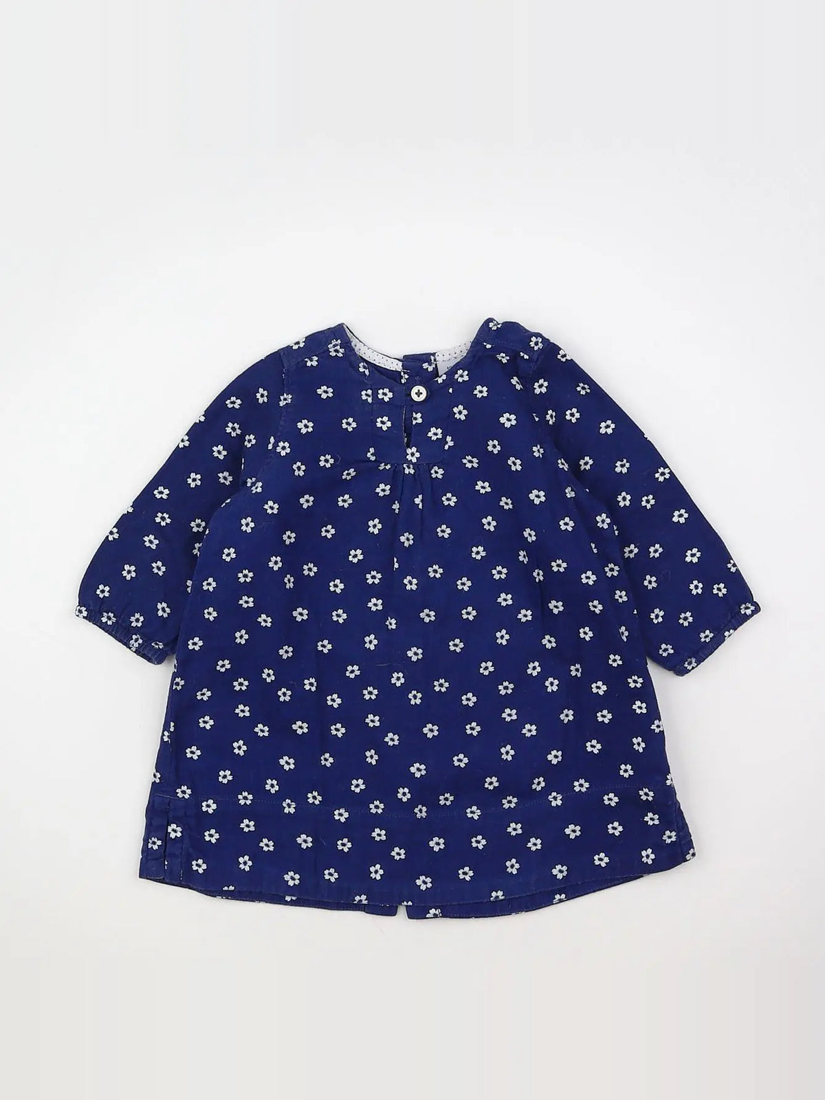 Petit Bateau - robe bleu - 6 mois