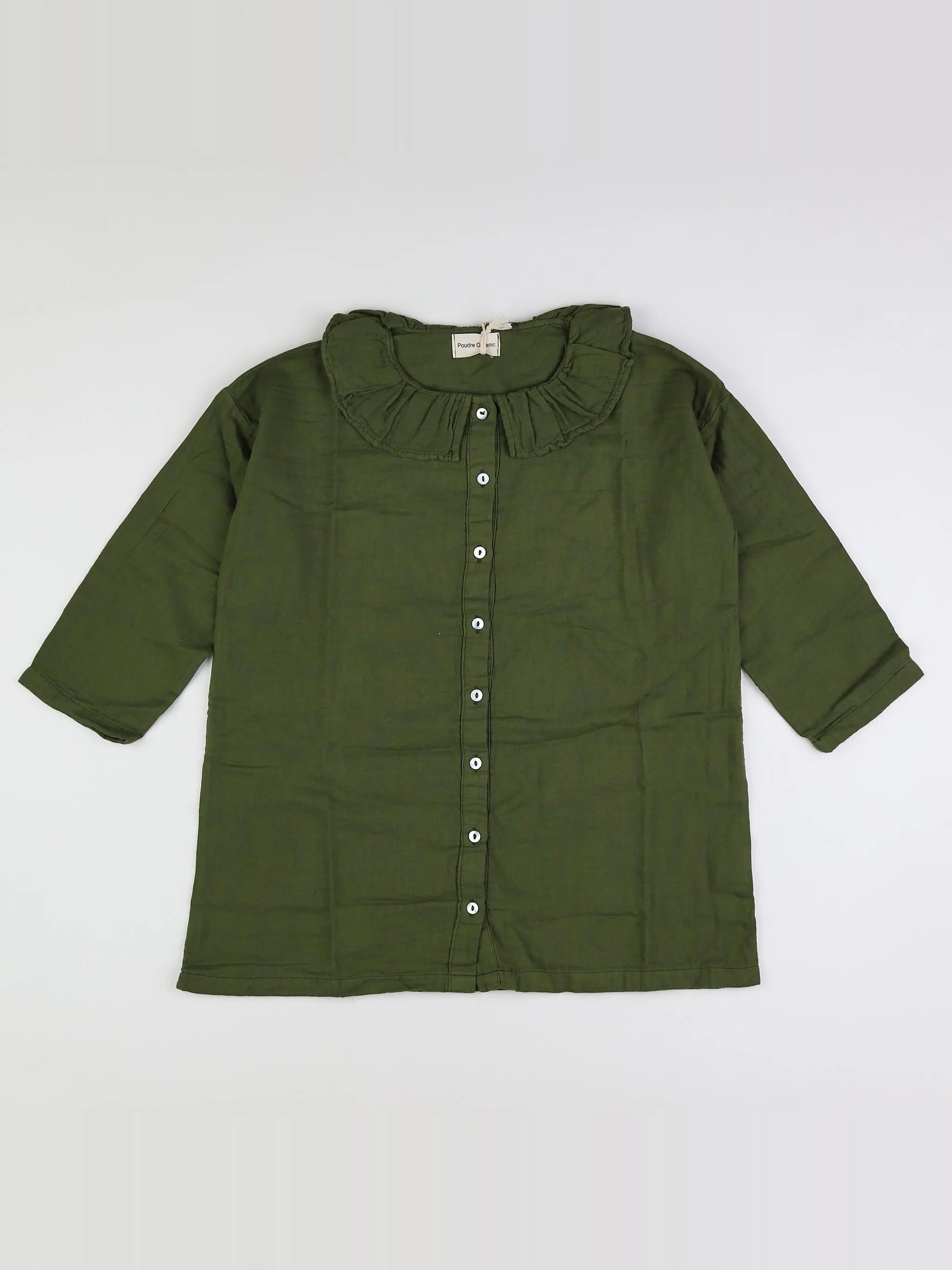Poudre Organic - blouse vert (neuf) - 12 ans