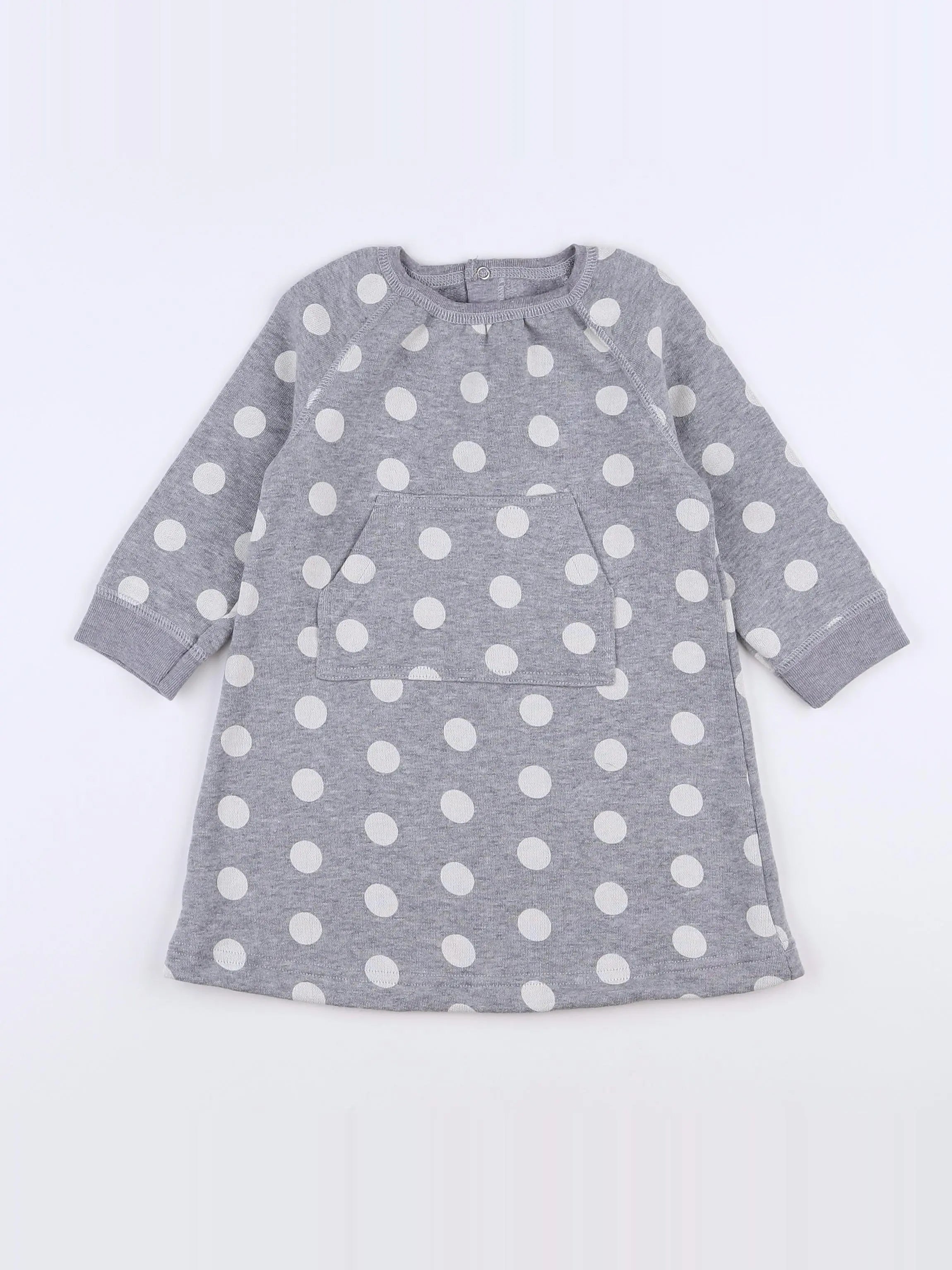 Petit Bateau - jupe gris - 12 mois