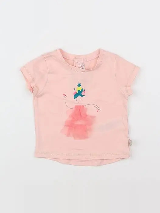 Billie Blush - tee-shirt rose - 9 mois