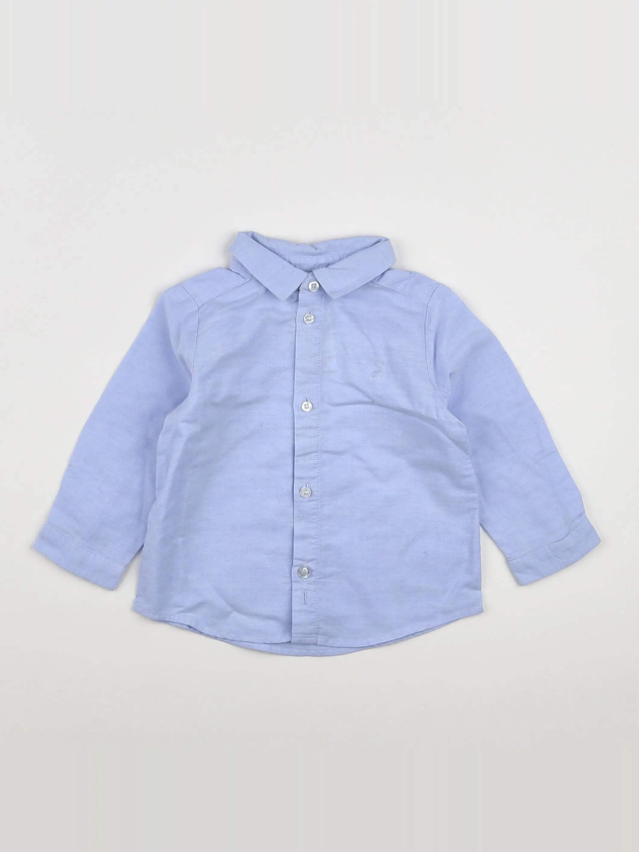 Jacadi - chemise bleu - 12 mois