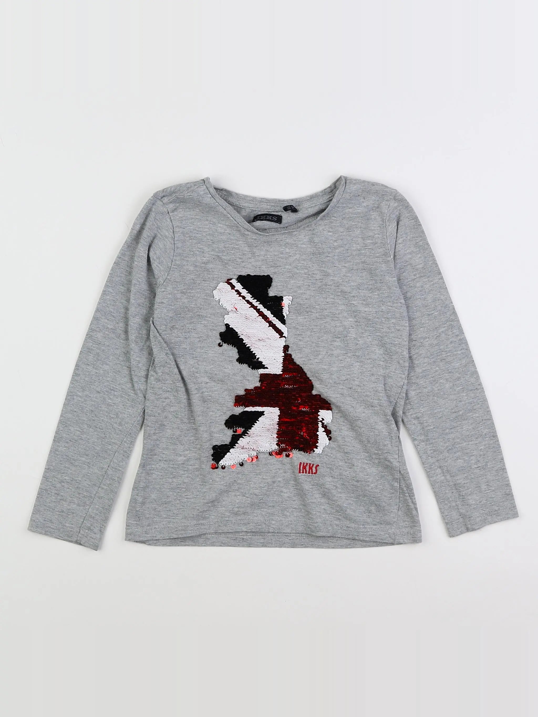 IKKS - tee-shirt gris - 6 ans