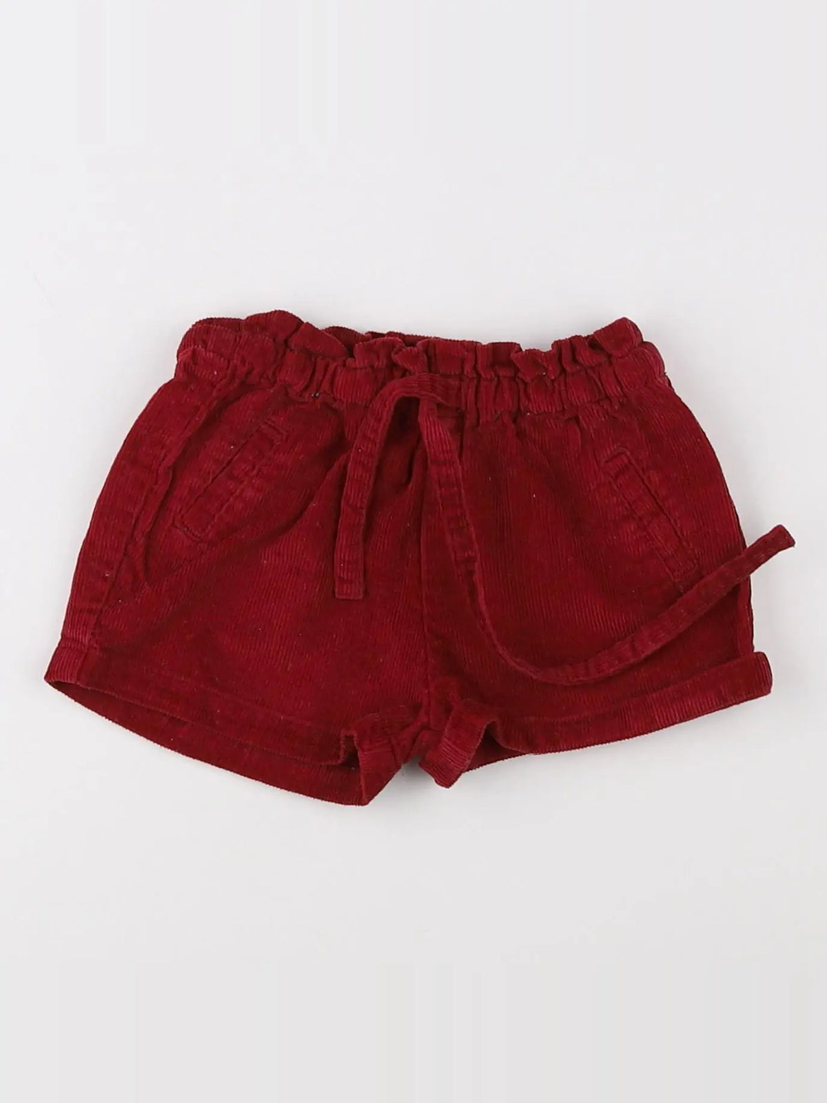 Bobine - short rouge - 12 mois