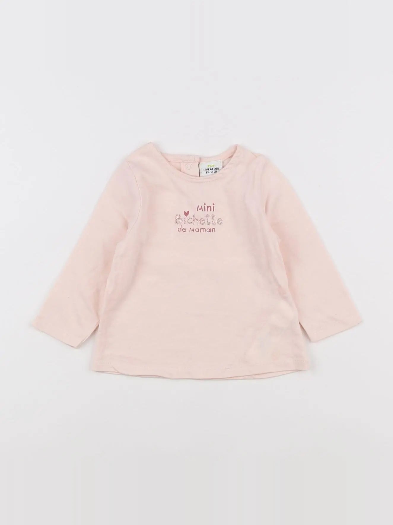 Tape à l'oeil - tee-shirt rose - 6 mois