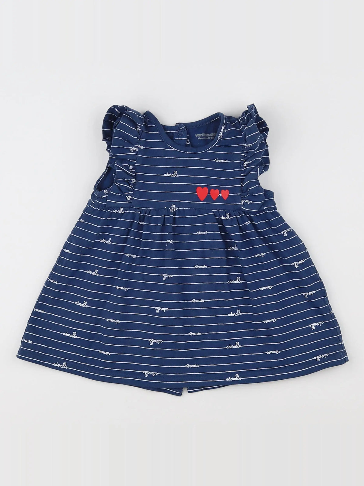 Vertbaudet - robe bleu - 6 mois